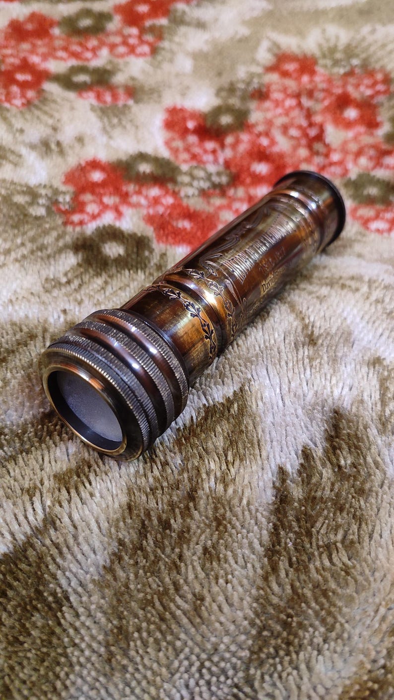 Personalised Engraved Brass Kaleidoscope view 2