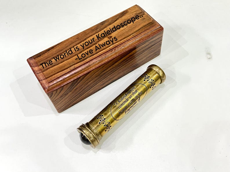 Engraved Brass Kaleidoscope view 2