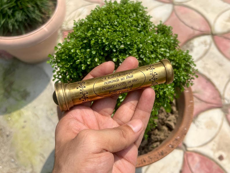Engraved Brass Kaleidoscope view 3