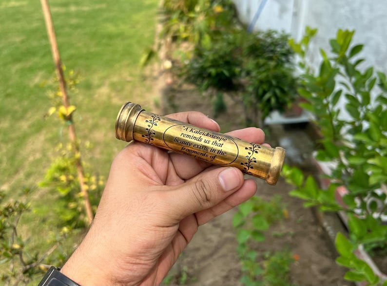 Engraved Brass Kaleidoscope view 5