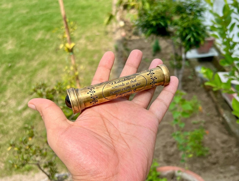Engraved Brass Kaleidoscope view 7