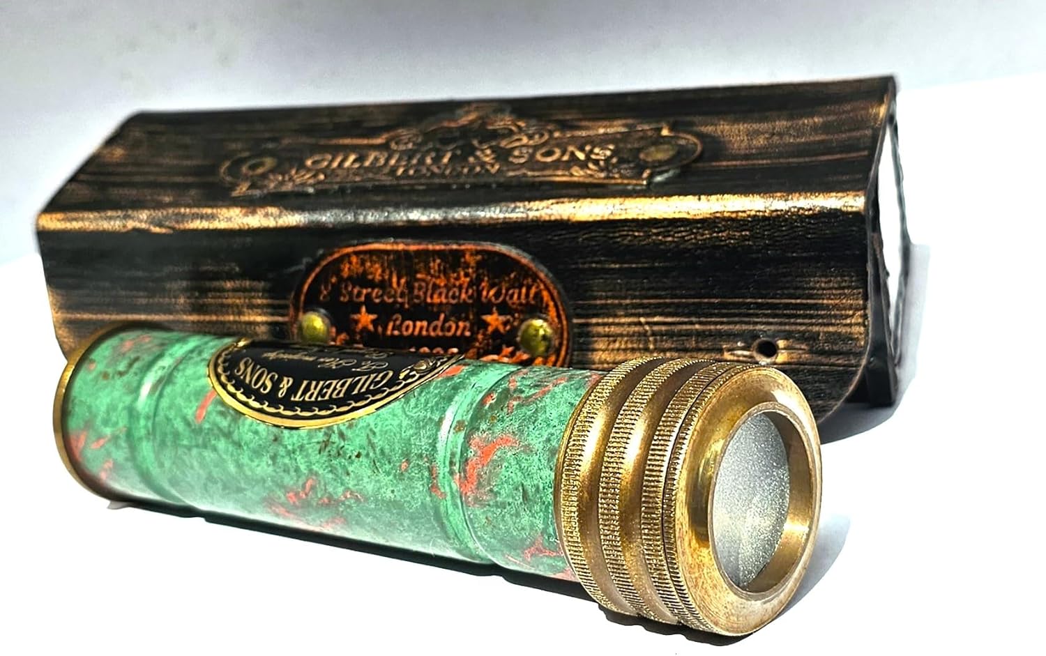 Vintage Solid Brass Kaleidoscope view 4