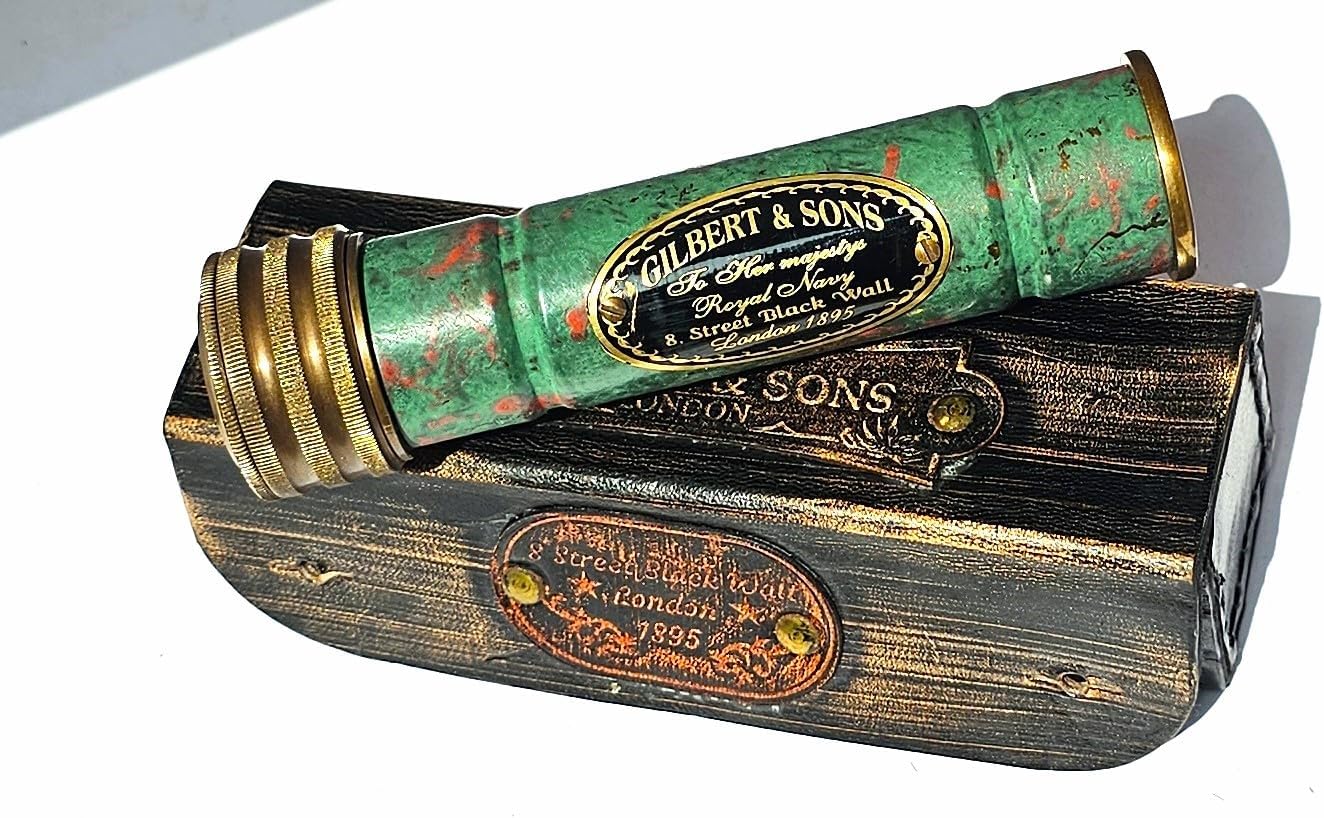 Vintage Solid Brass Kaleidoscope view 5