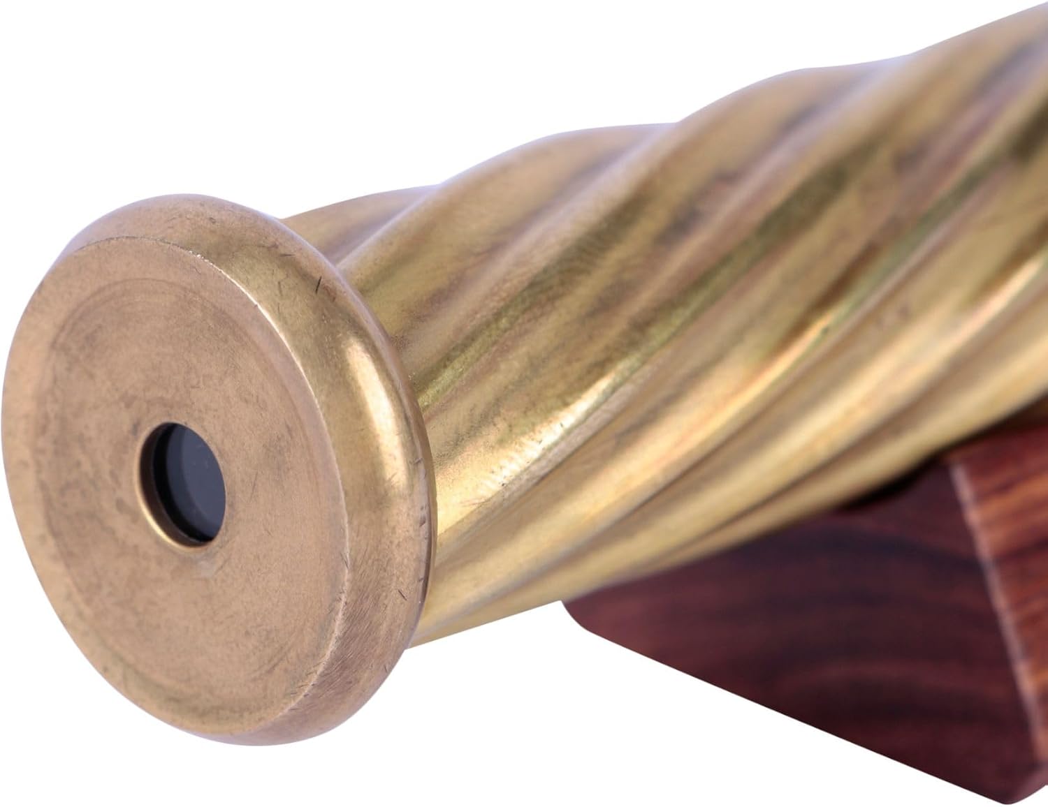 Spiral Brass Marblescope with Interchangeable Glass Marbles view 5