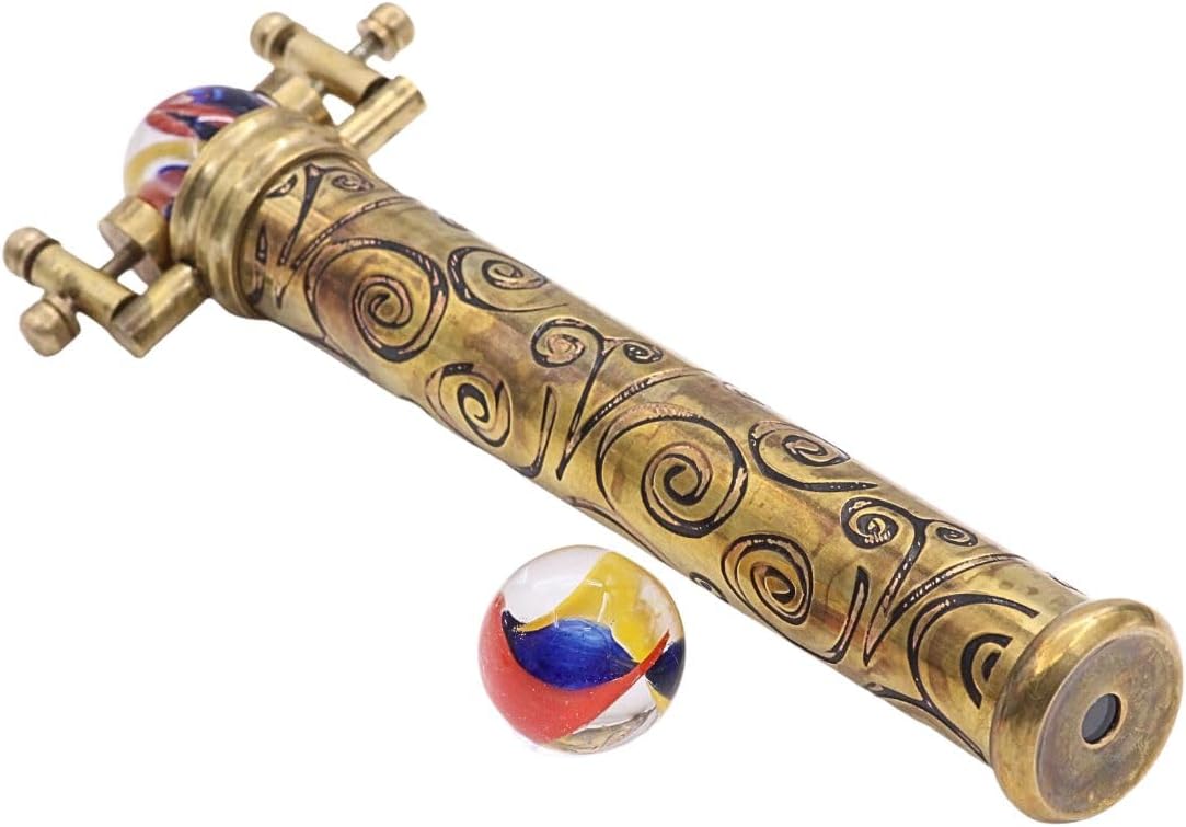 Brass Marblescope with First Surface Mirrors and Stand view 4