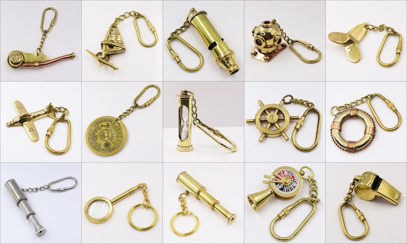 Brass Lifebuoy Keychain view 9