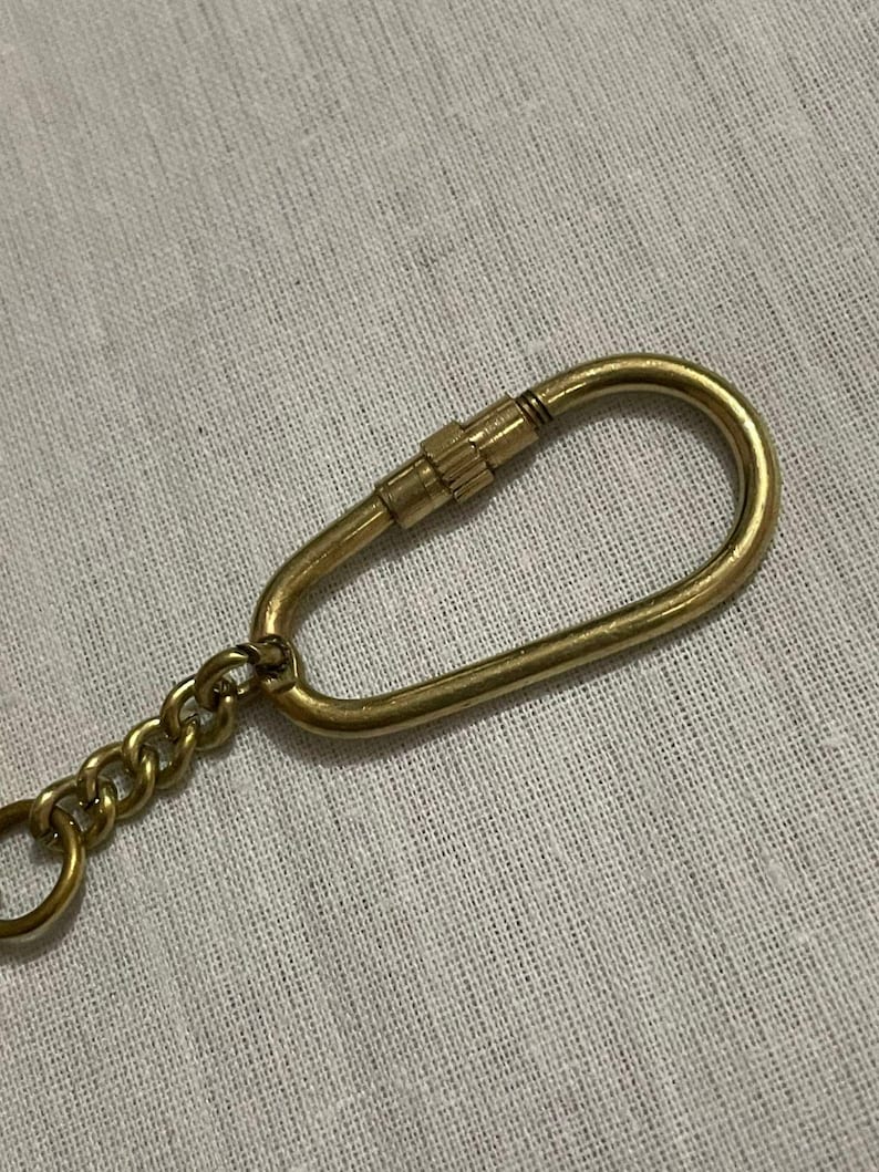 Brass Diving Helmet Keychain view 5
