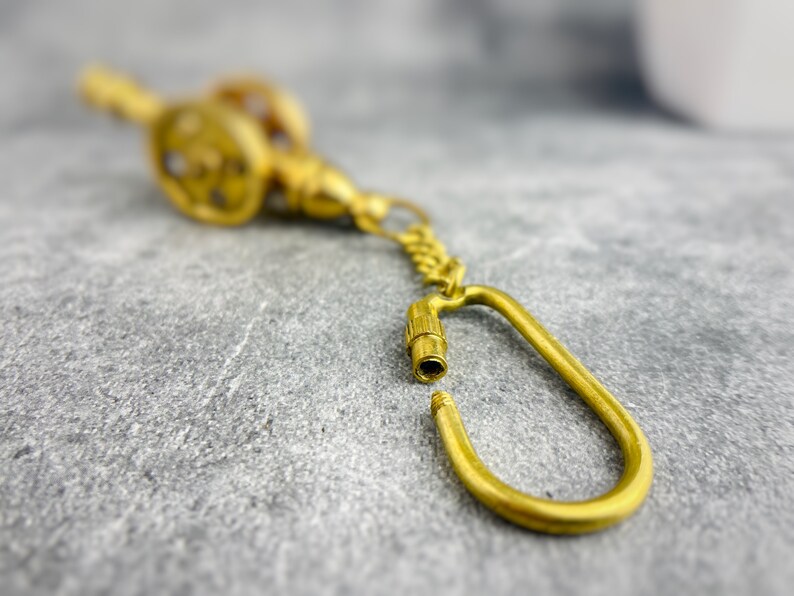 Brass Cannon Keychain view 6