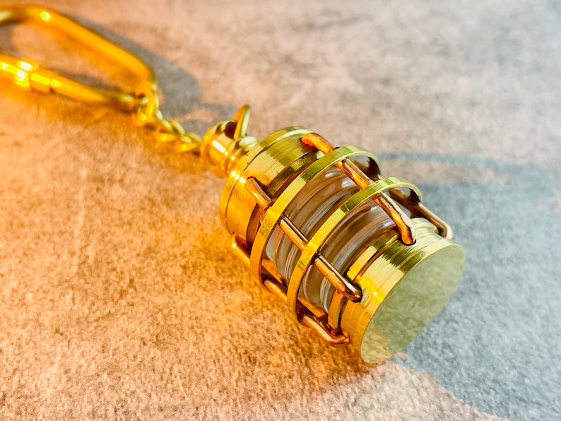 Nautical Brass Ship Lantern Keychain view 6