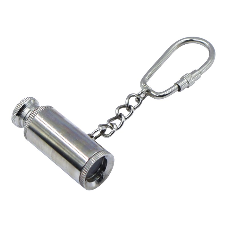 Vintage Brass Telescope and Anchor Keychain view 13