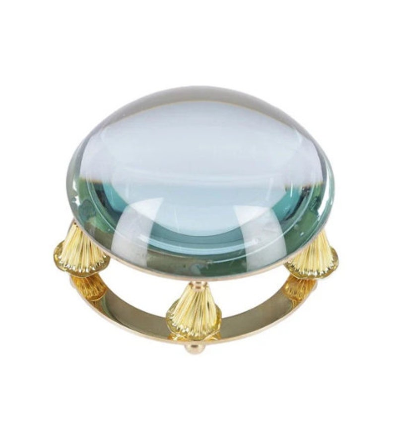 Nautical Brass Dome Magnifier 3.5" view 4
