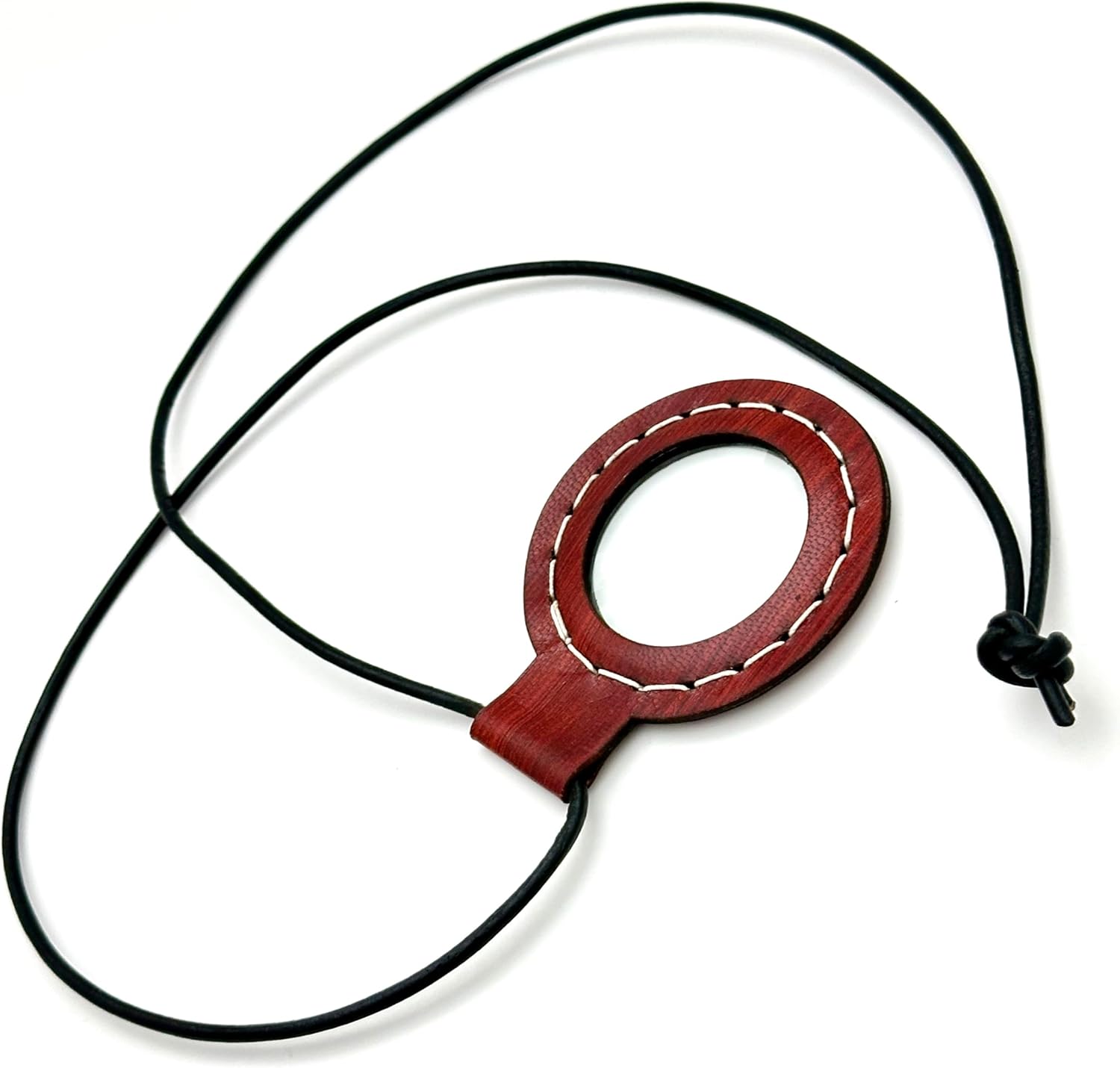Slim Brass Pendant Magnifier 2" view 7