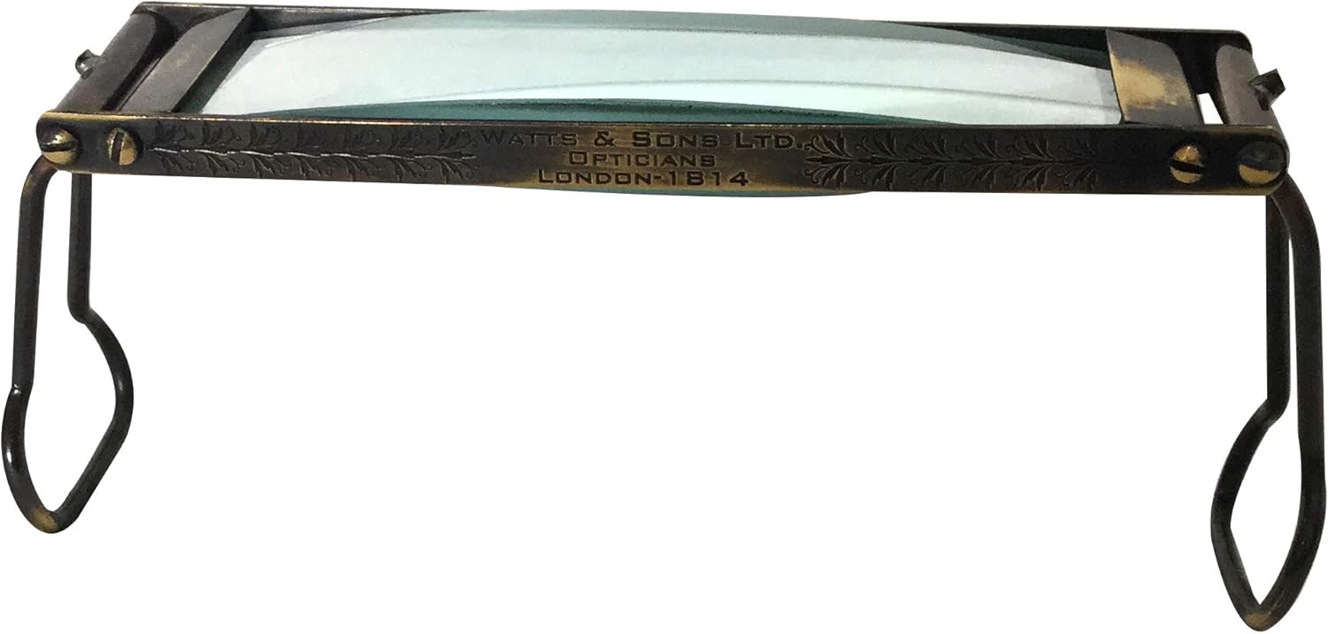 Brass Dome Magnifier 7" with Foldable Stand Legs view 5