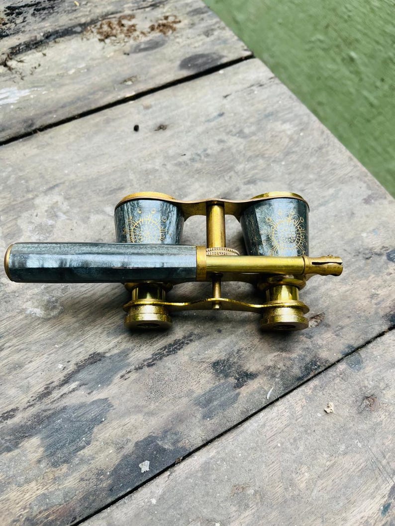 Brass Opera Glasses — Mother of Pearl Handle view 2