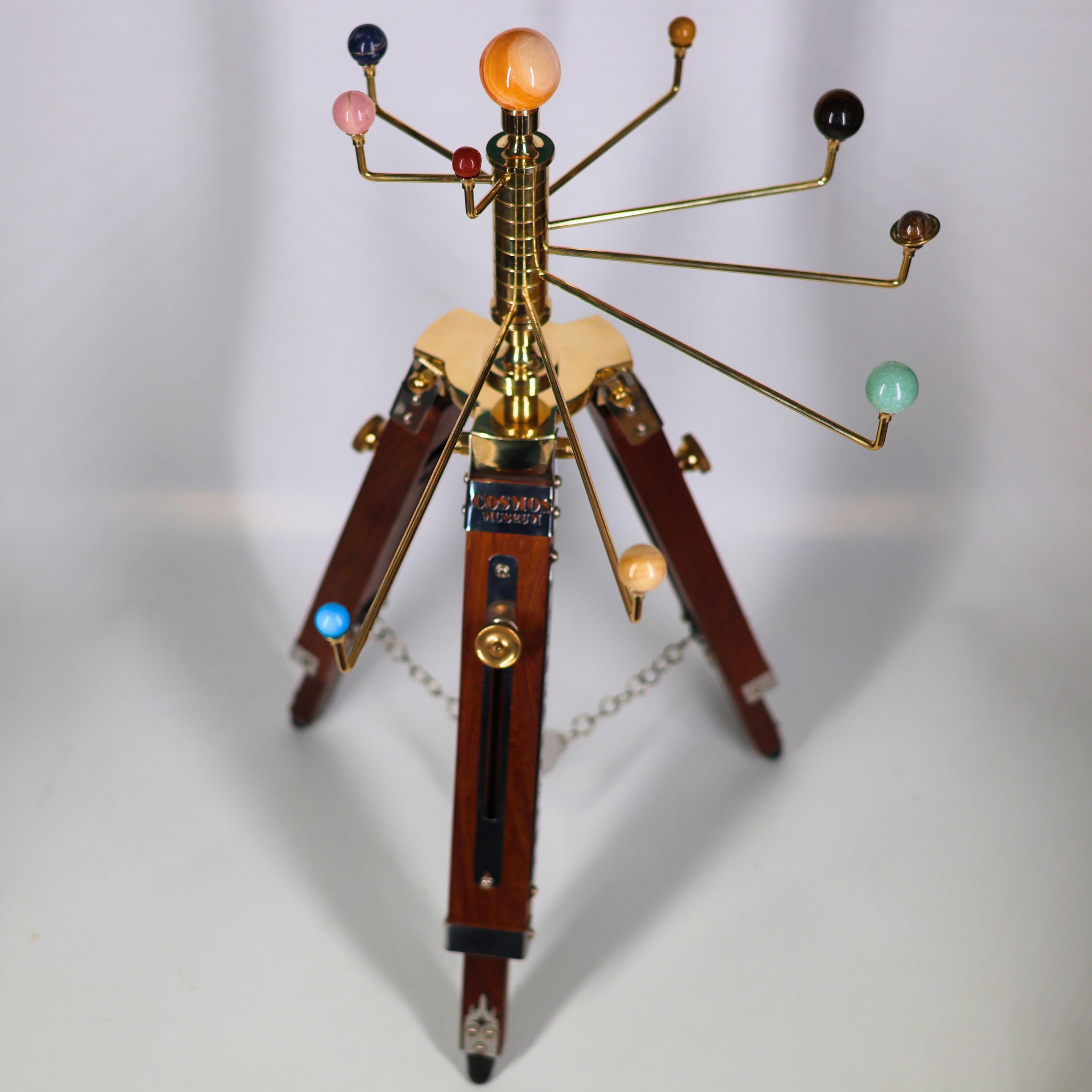 Planetarium Solar System on Rosewood Tripod Stand – Luxury Cosmos Gift view 5
