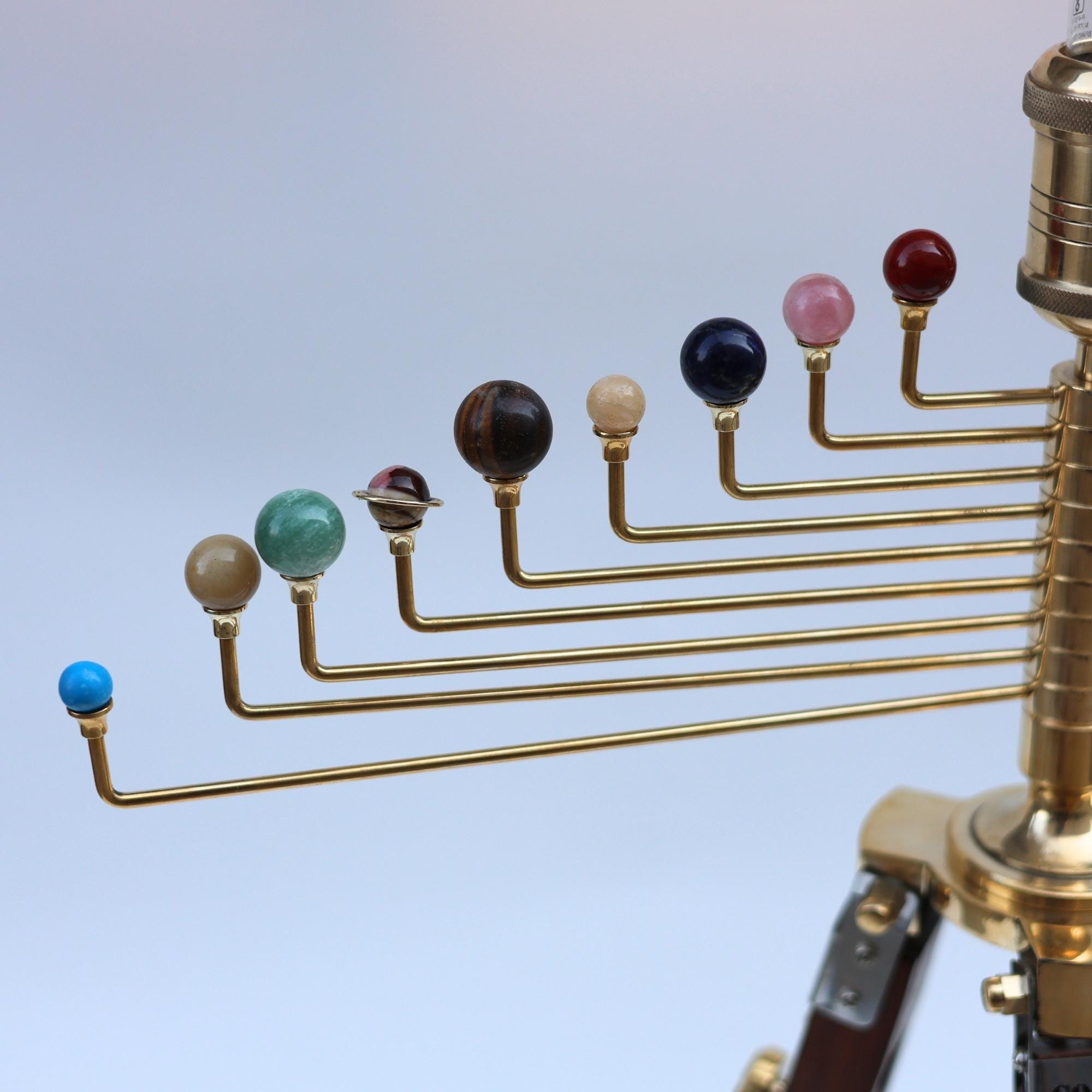 Planetarium Solar System on Rosewood Tripod Stand – Luxury Cosmos Gift view 6