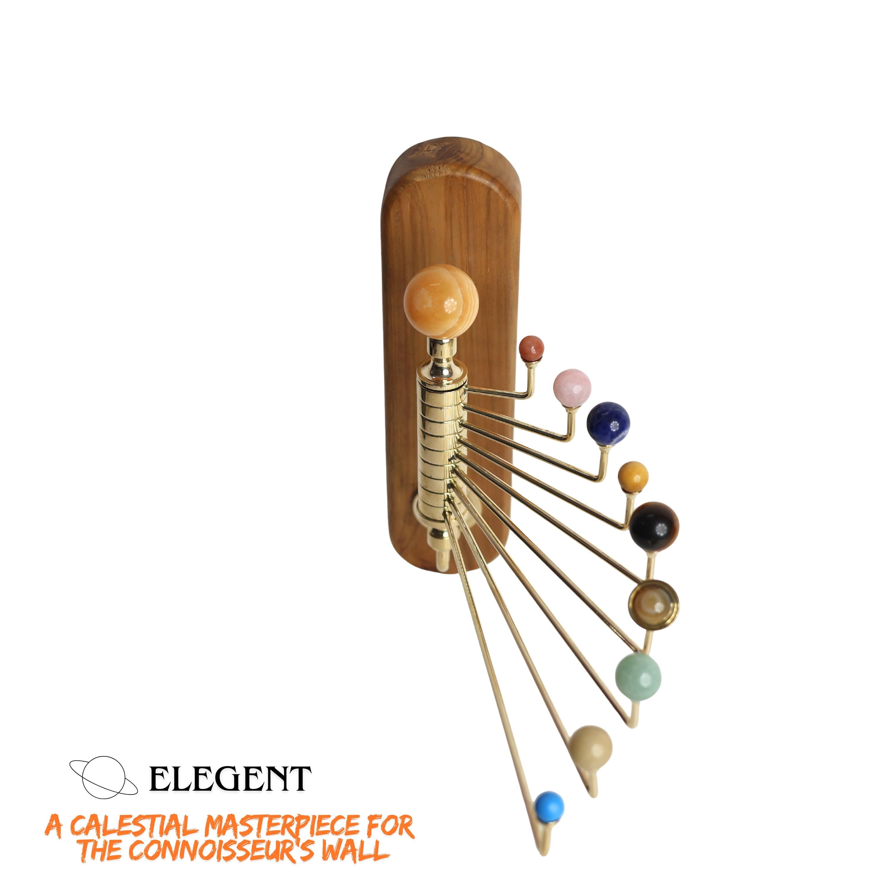 Wall Mount Solar System, with Semi-Precious Stones view 6