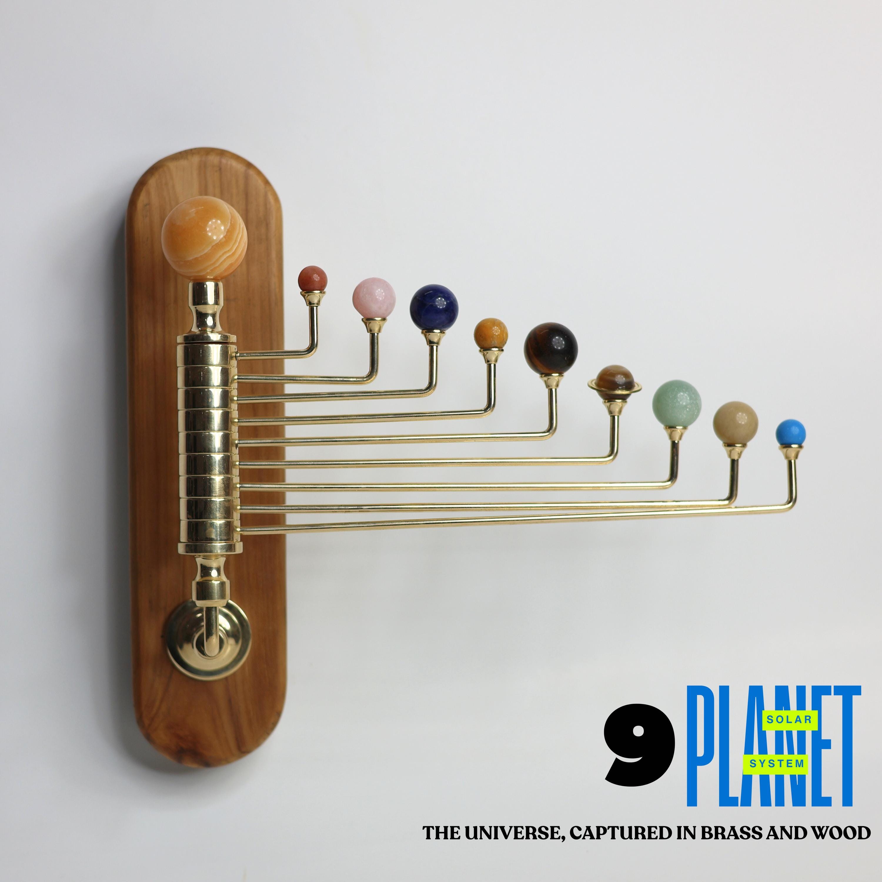 Wall Mount Solar System, with Semi-Precious Stones view 4