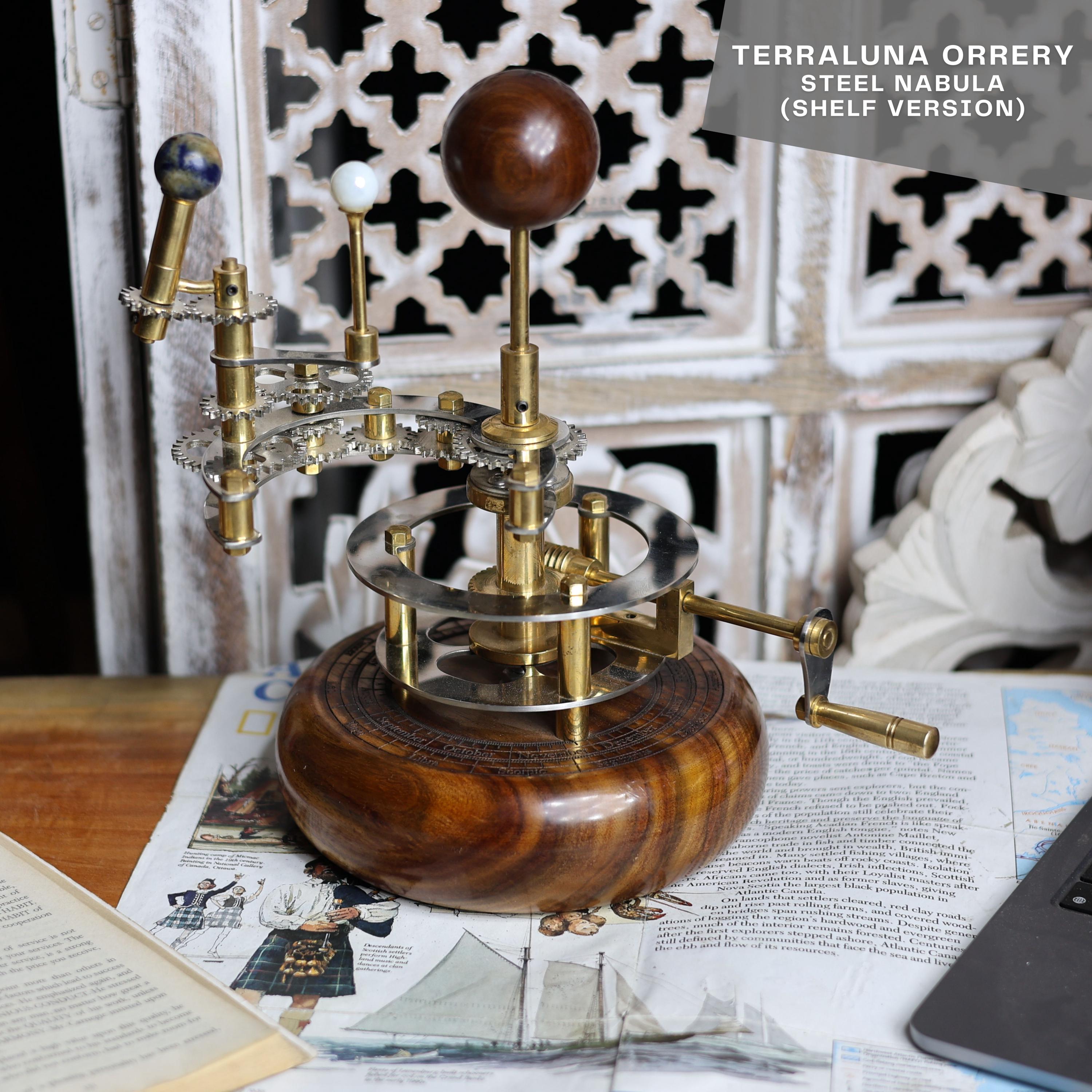 Brass Solar System Orrery, Shelf Display view 5