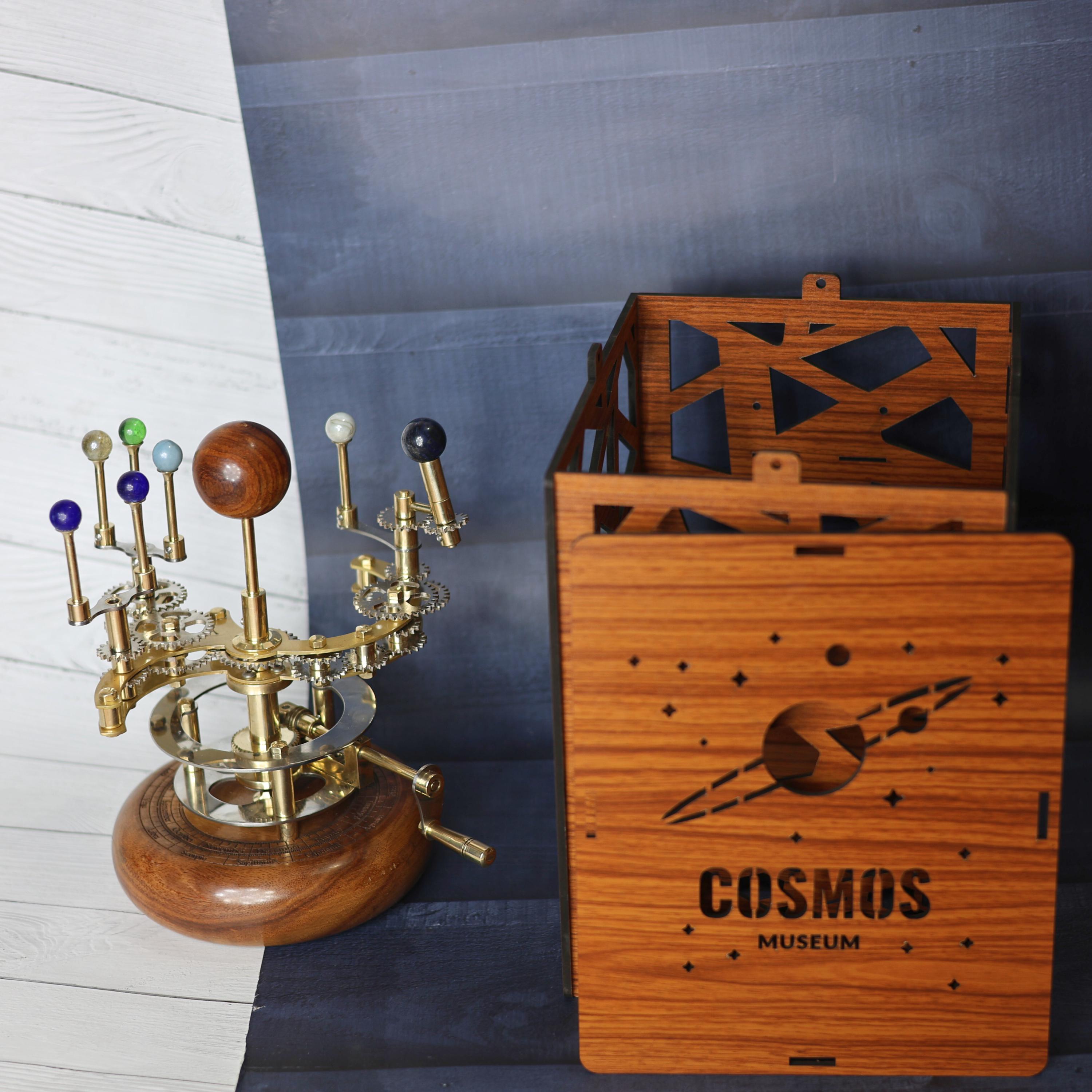 Brass Solar System Orrery, Shelf Display view 6