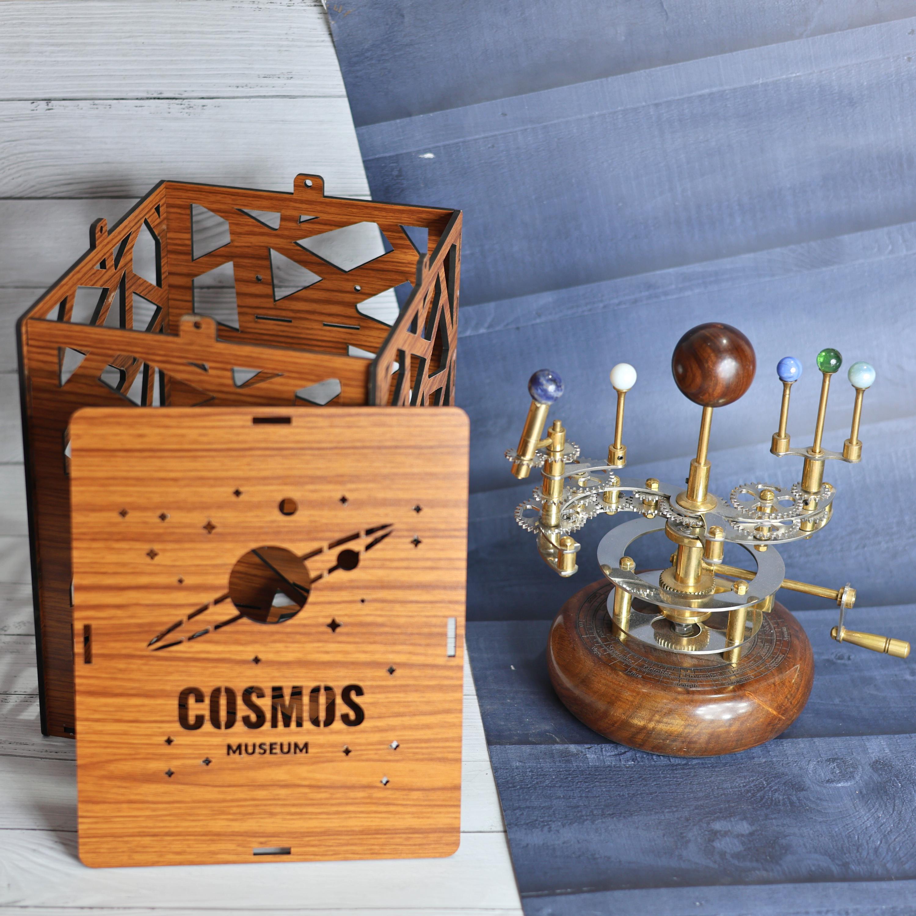 Brass Solar System Orrery, Shelf Display view 5