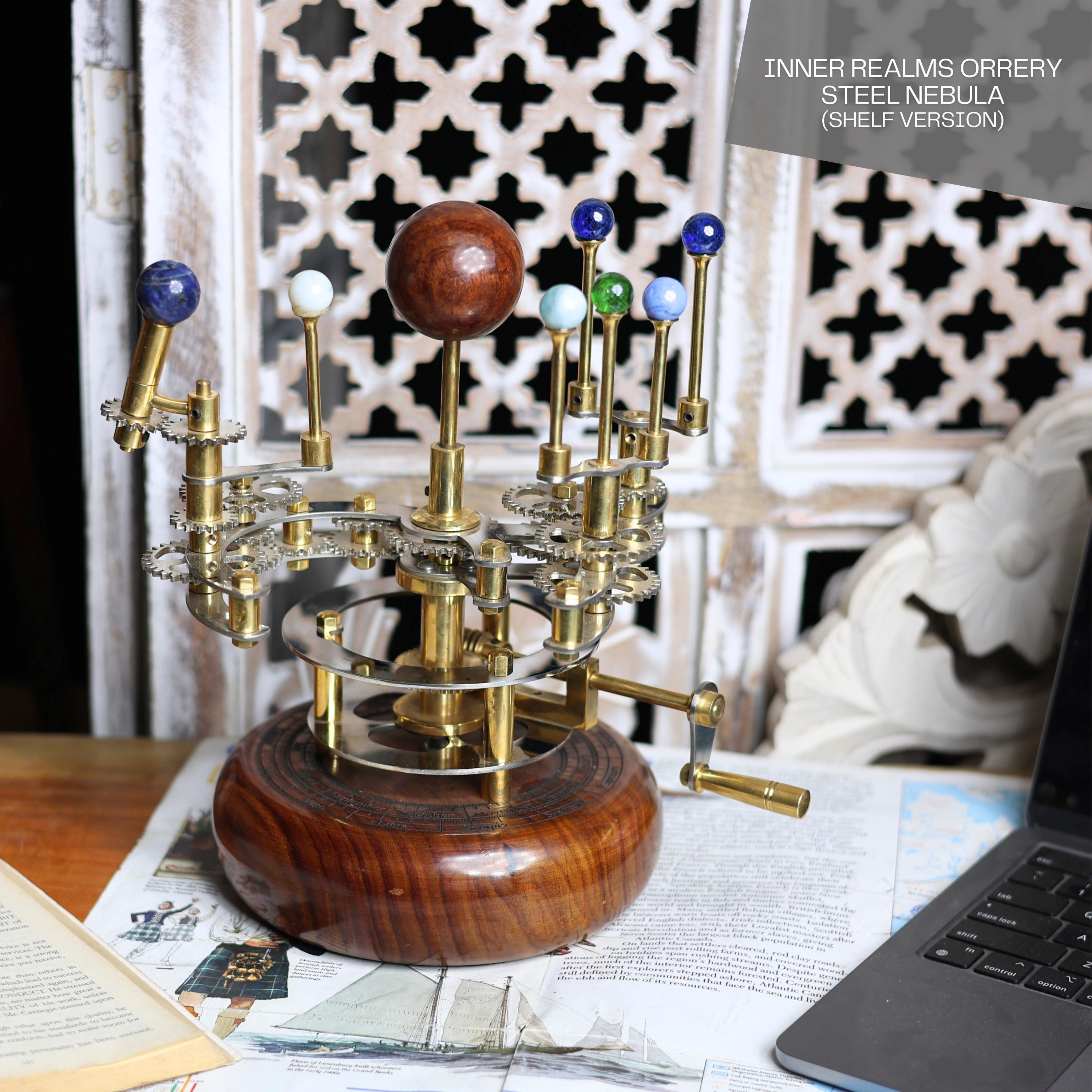 Brass Solar System Orrery, Shelf Display view 6