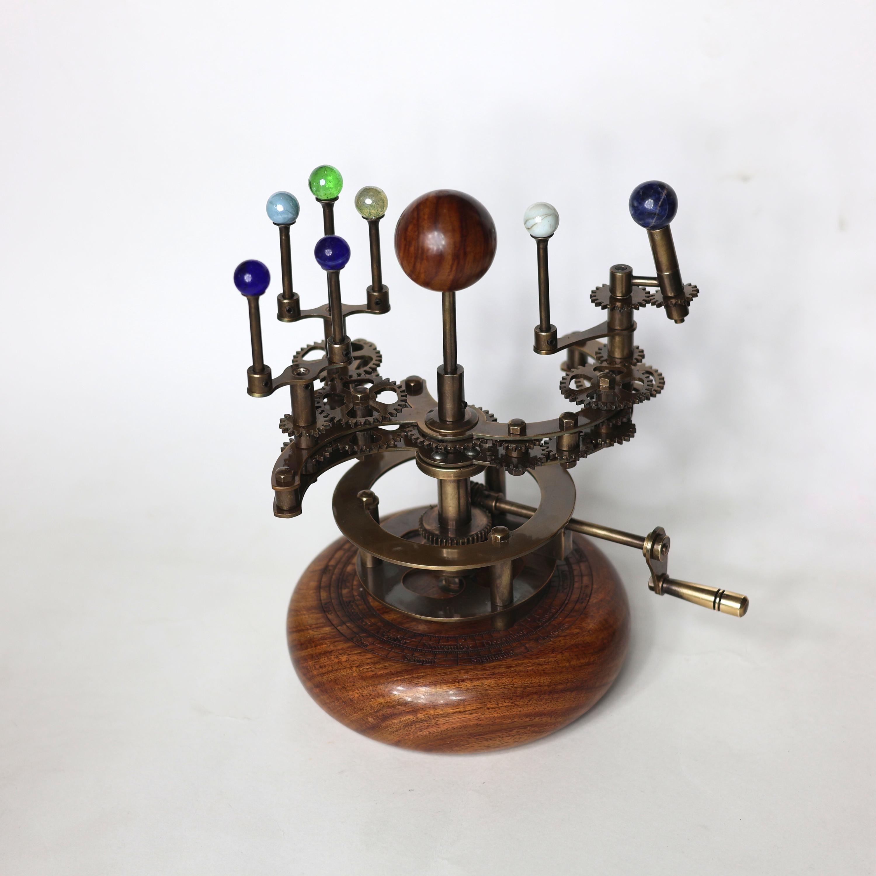 Brass Solar System Orrery, Shelf Display view 6