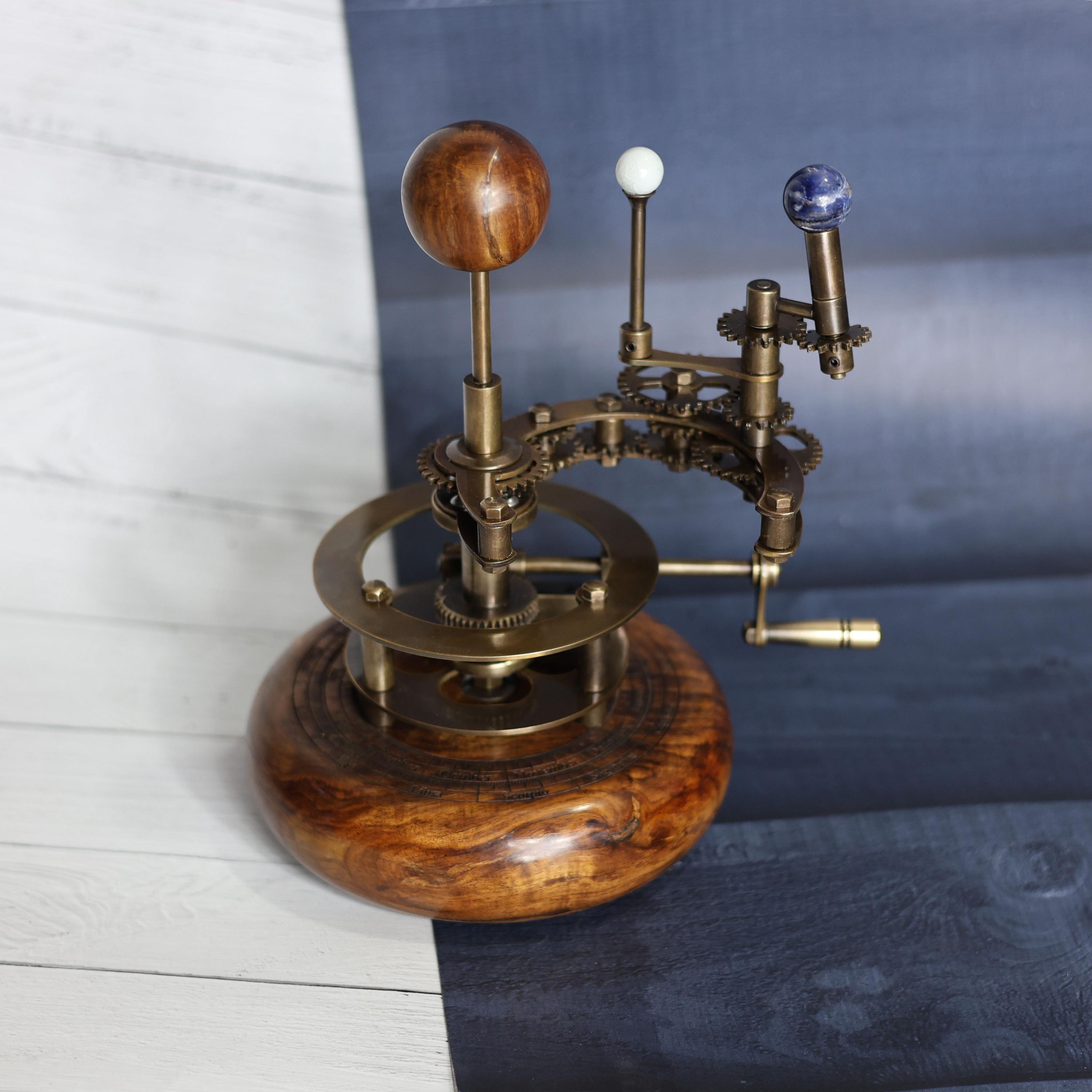 Brass Solar System Orrery, Shelf Display view 5