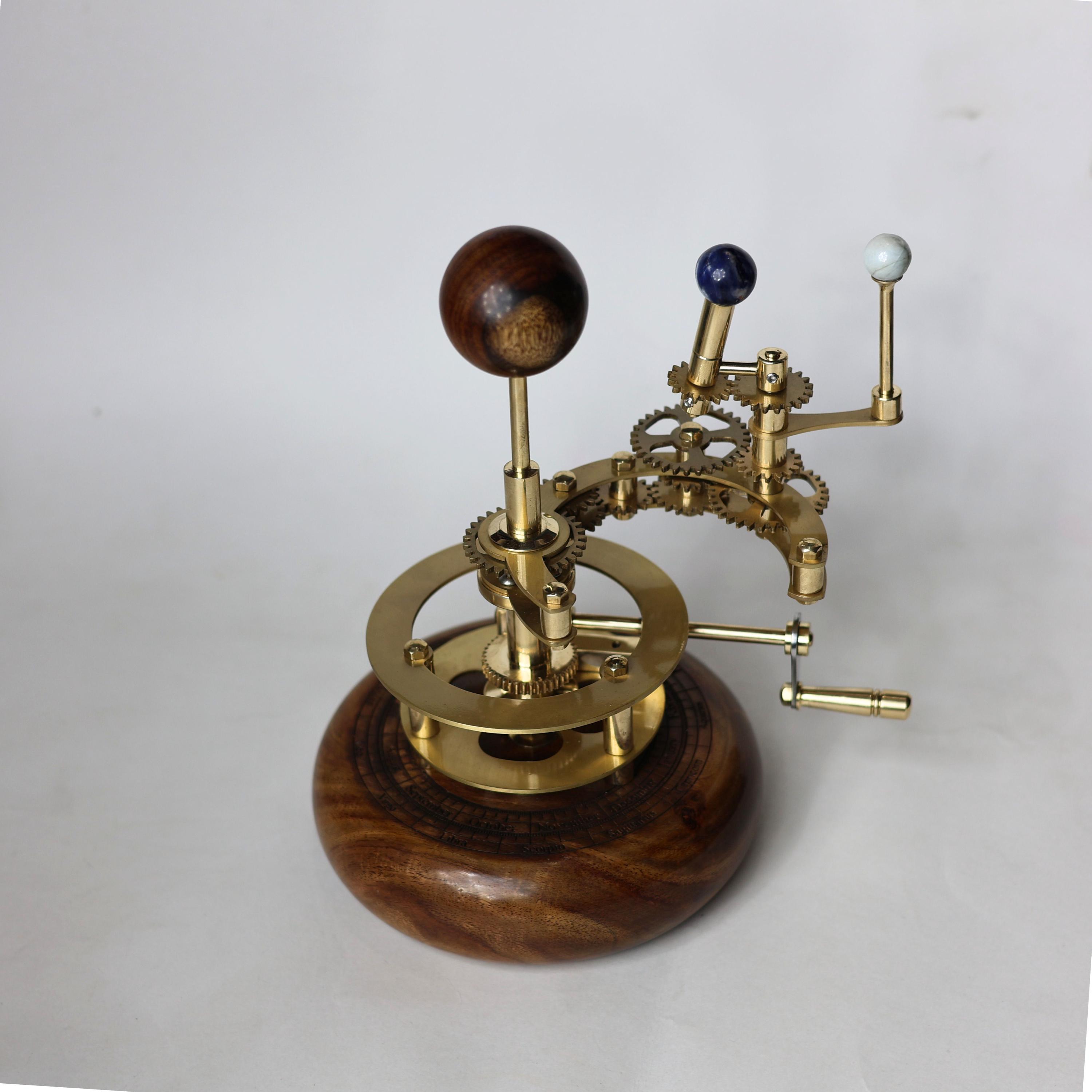 Brass Solar System Orrery, Shelf Display view 4