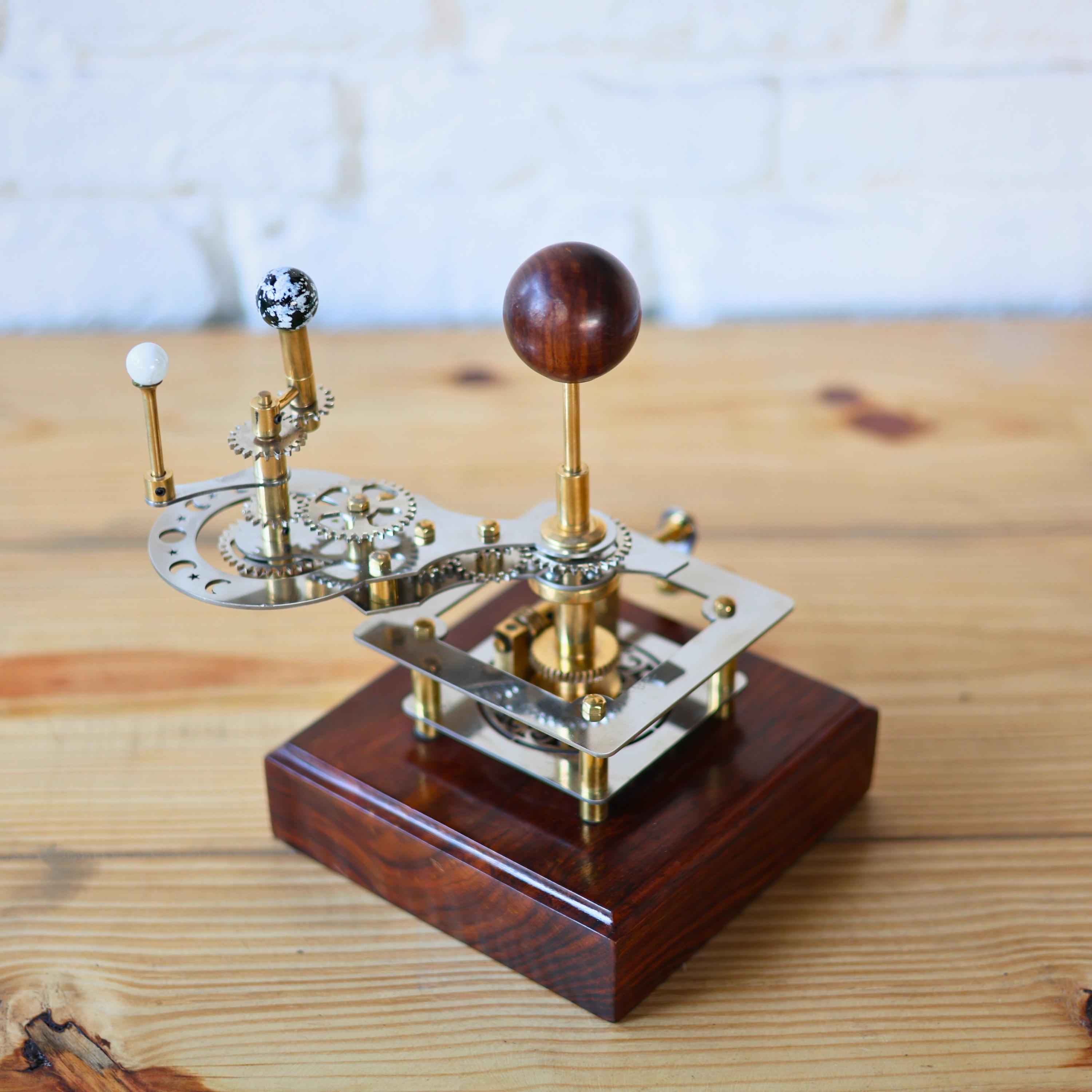 Brass Solar System Orrery, Shelf Display view 4