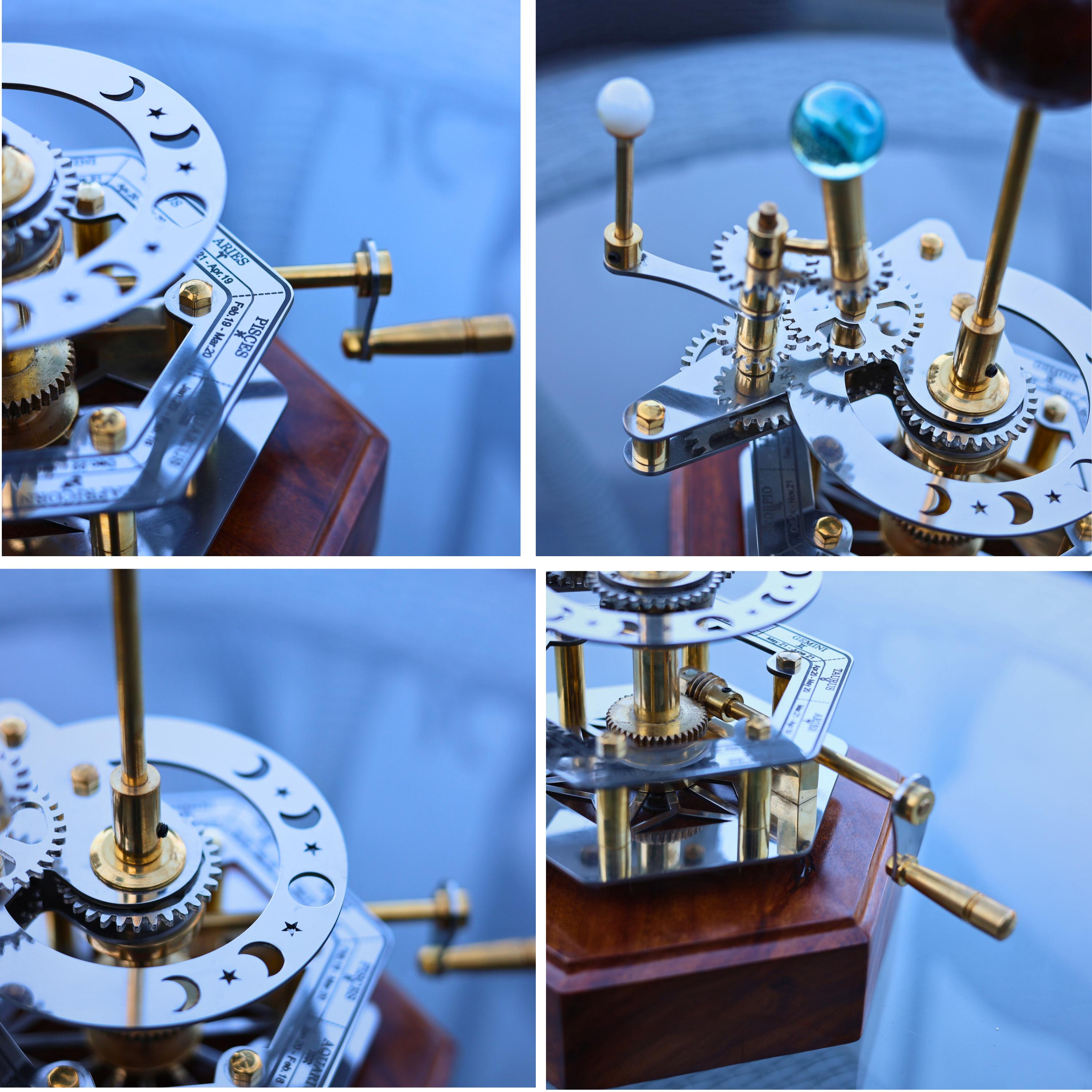 Brass Solar System Orrery, Shelf Display view 6