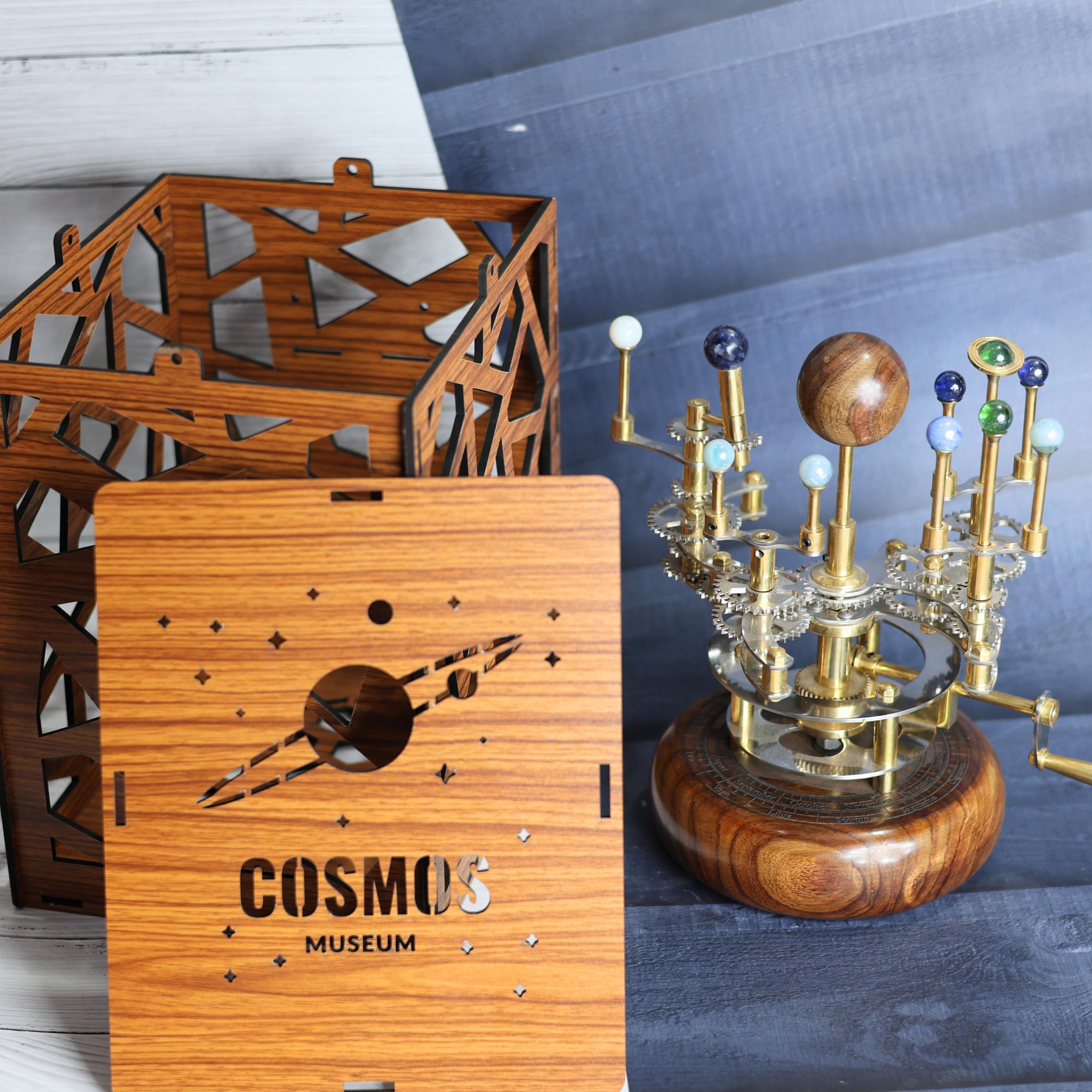 Brass Solar System Orrery, Shelf Display view 5