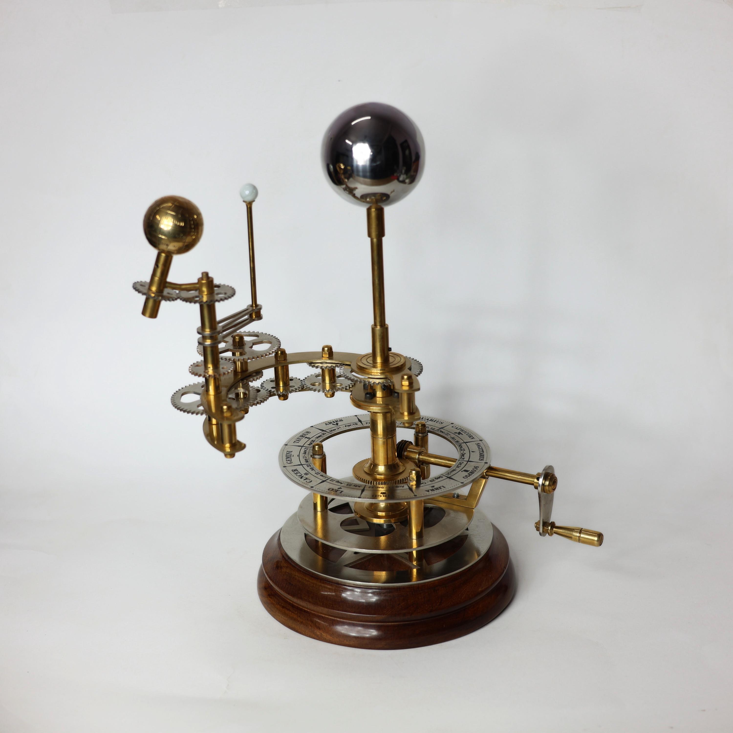 Brass Solar System Orrery, Museum Display view 6