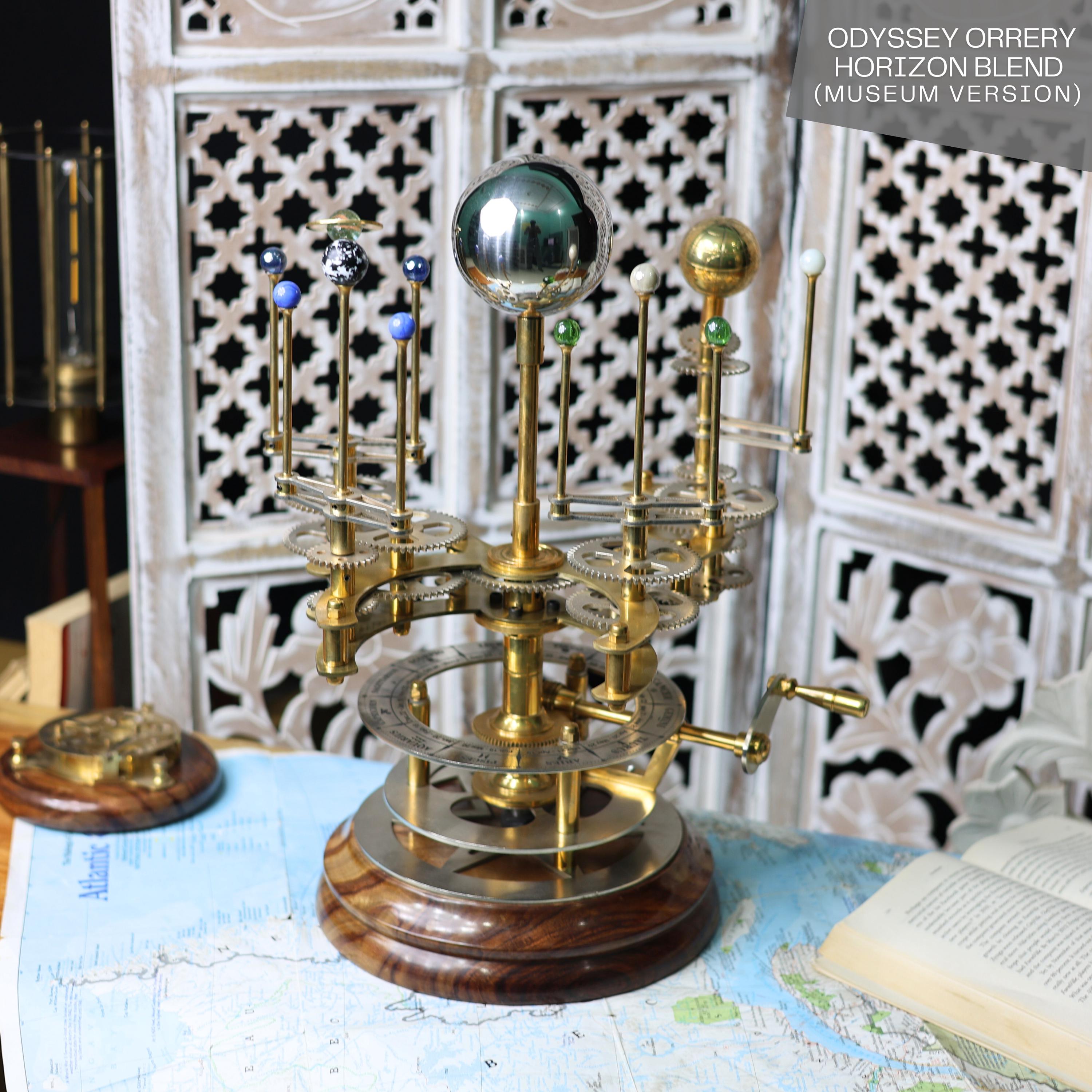 Rustic Brass Solar System Orrery, Museum Model view 3