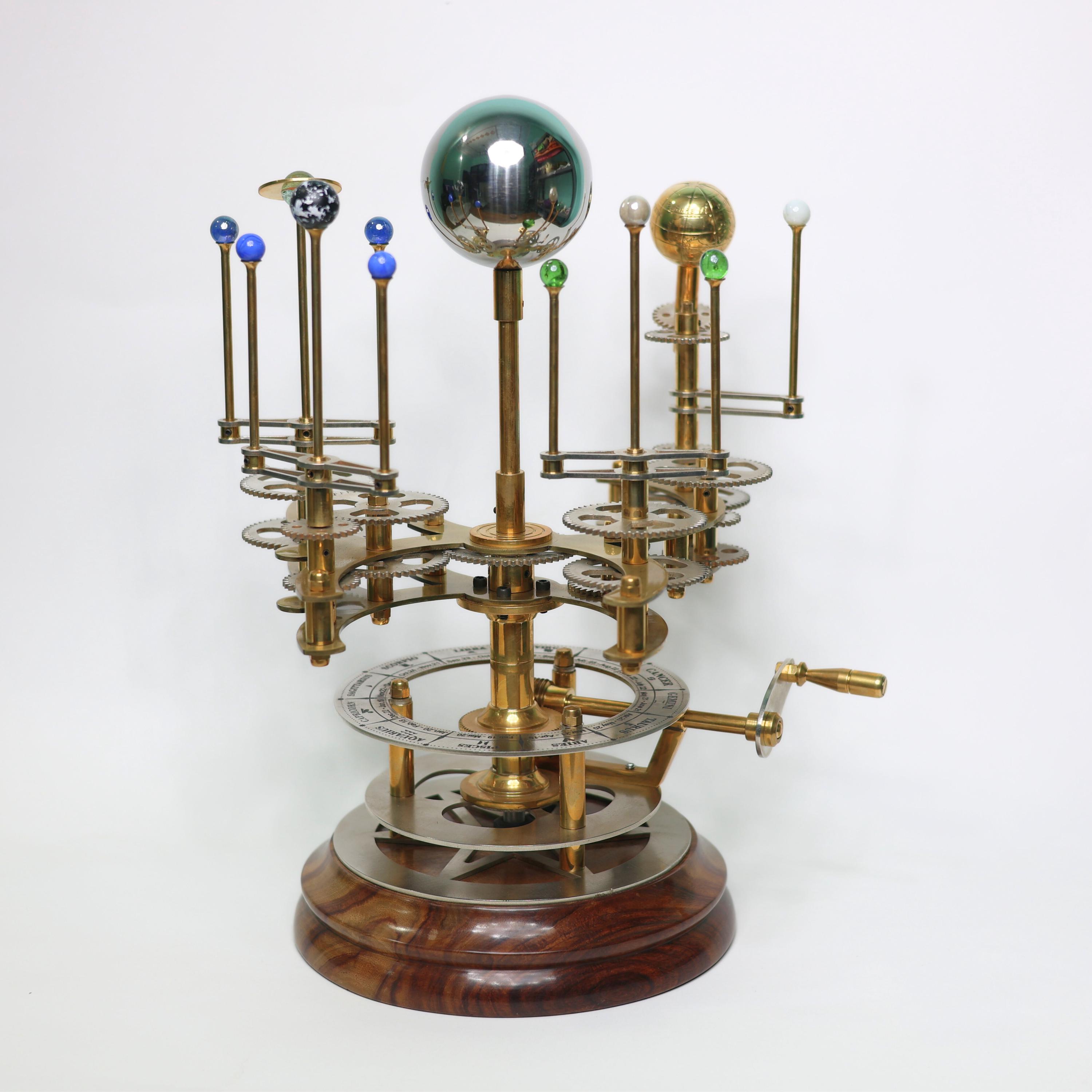 Rustic Brass Solar System Orrery, Museum Model view 4