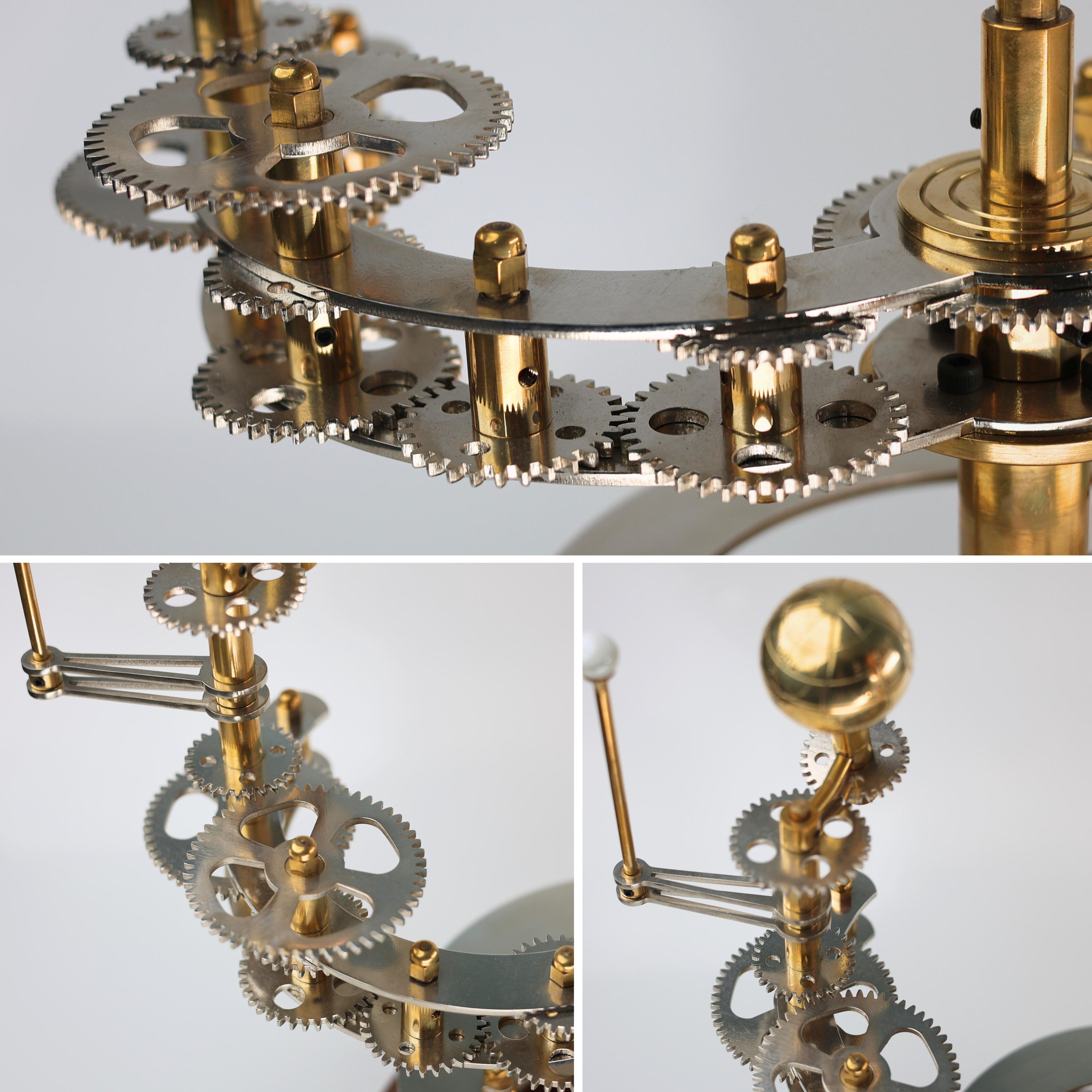 Brass Orrery with Semi-Precious Stone Planets, Museum view 4