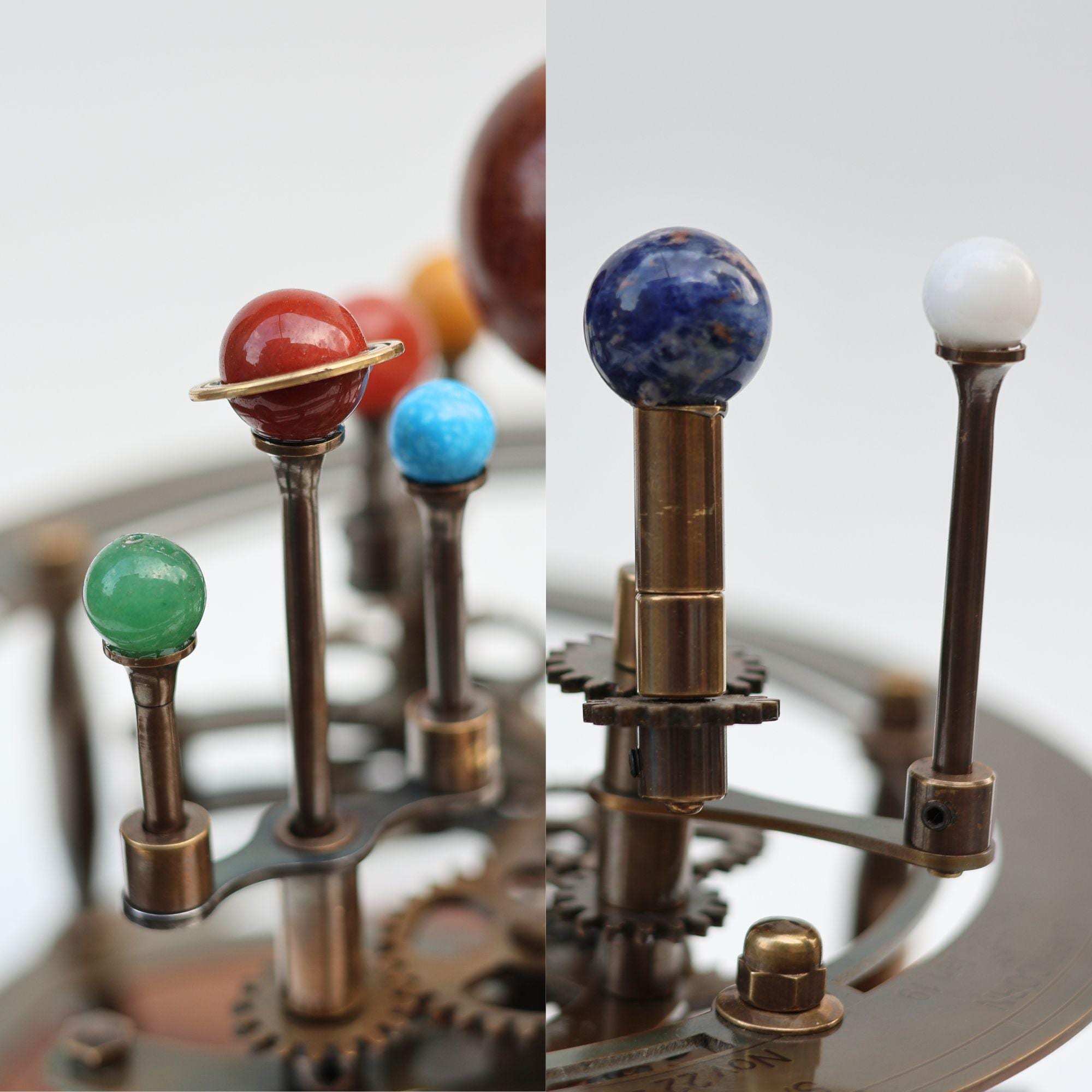 Vintage-Style Brass Solar System Orrery, Museum view 6