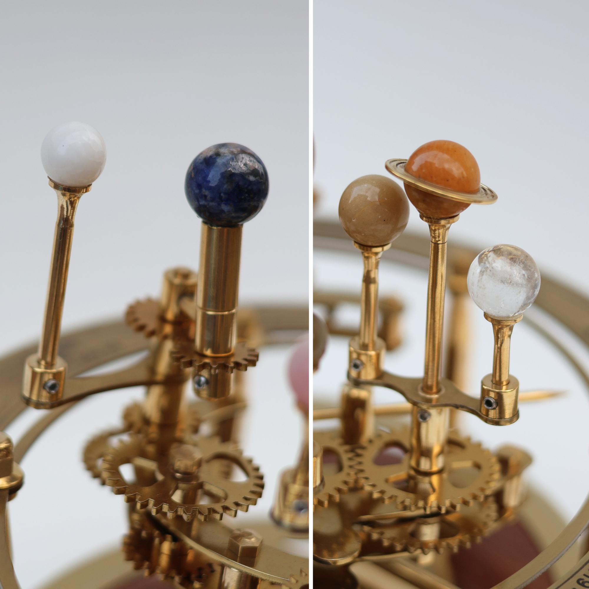 Vintage-Style Brass Solar System Orrery, Museum view 4