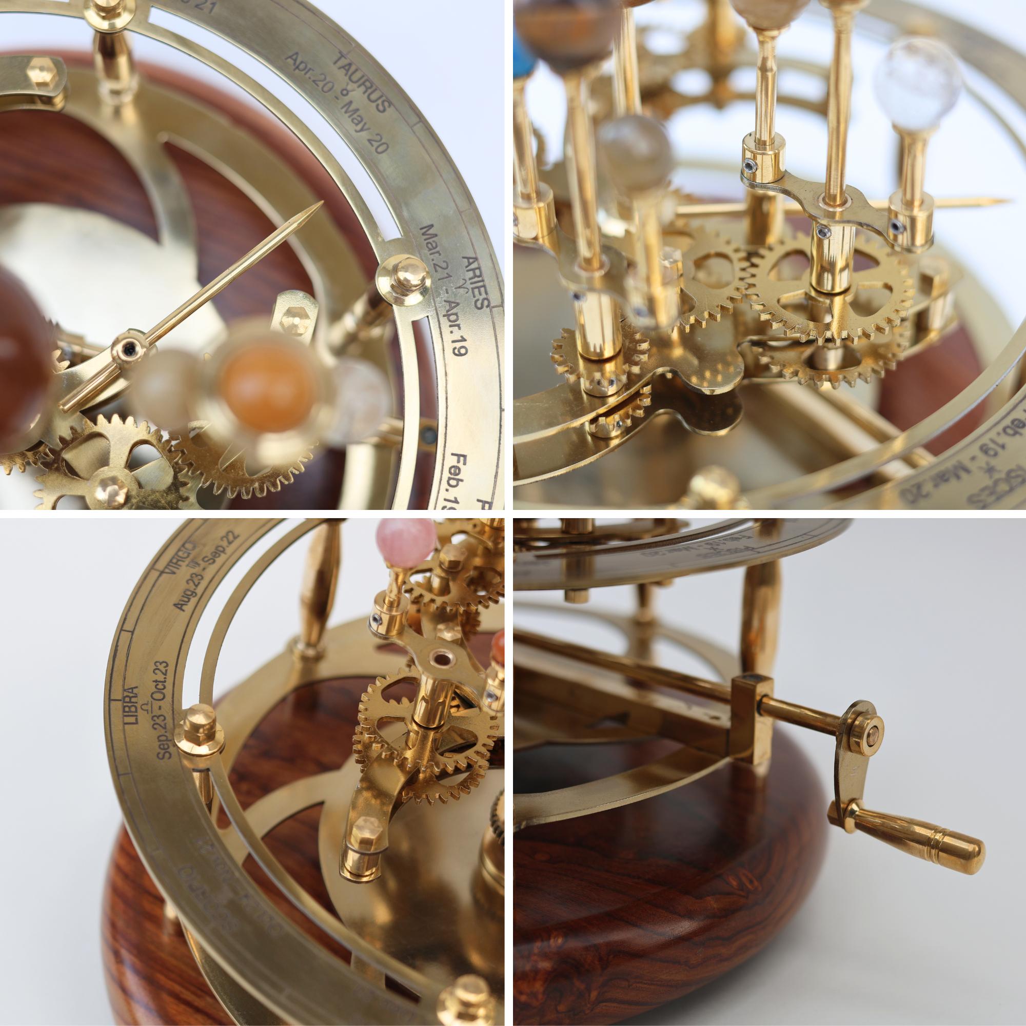 Vintage-Style Brass Solar System Orrery, Museum view 5