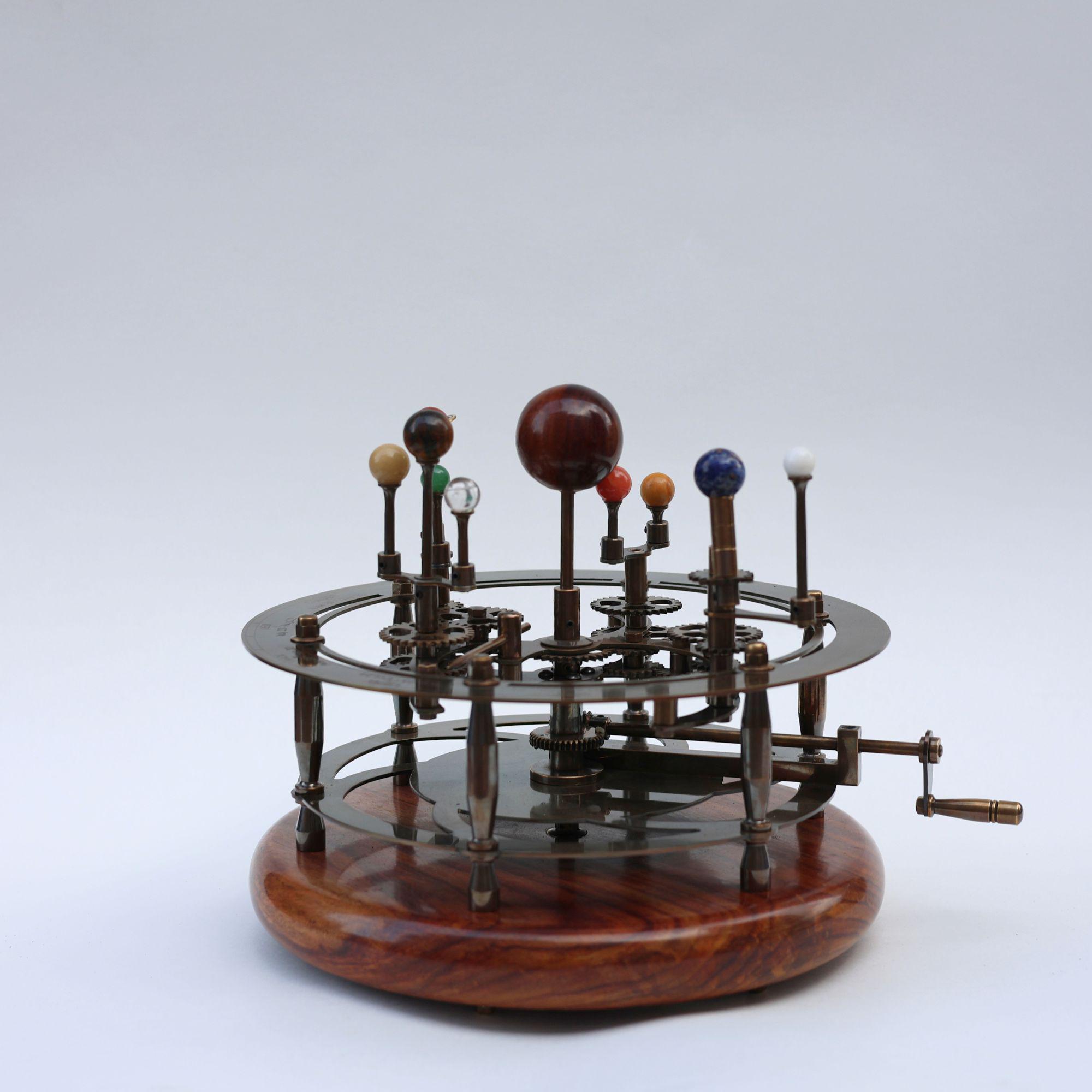 Vintage-Style Brass Solar System Orrery, Museum view 5