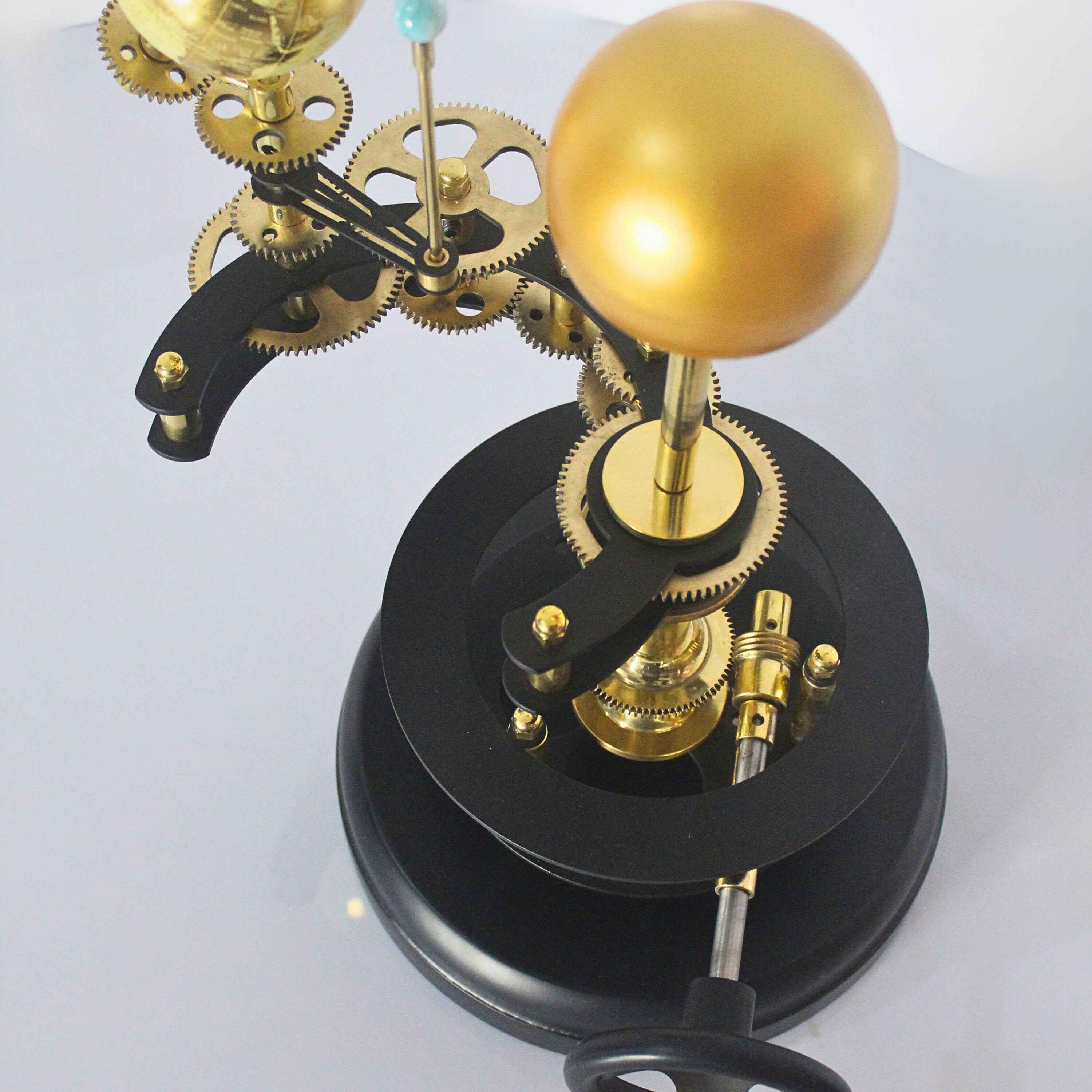 Vintage-Style Brass Solar System Orrery, Museum view 4