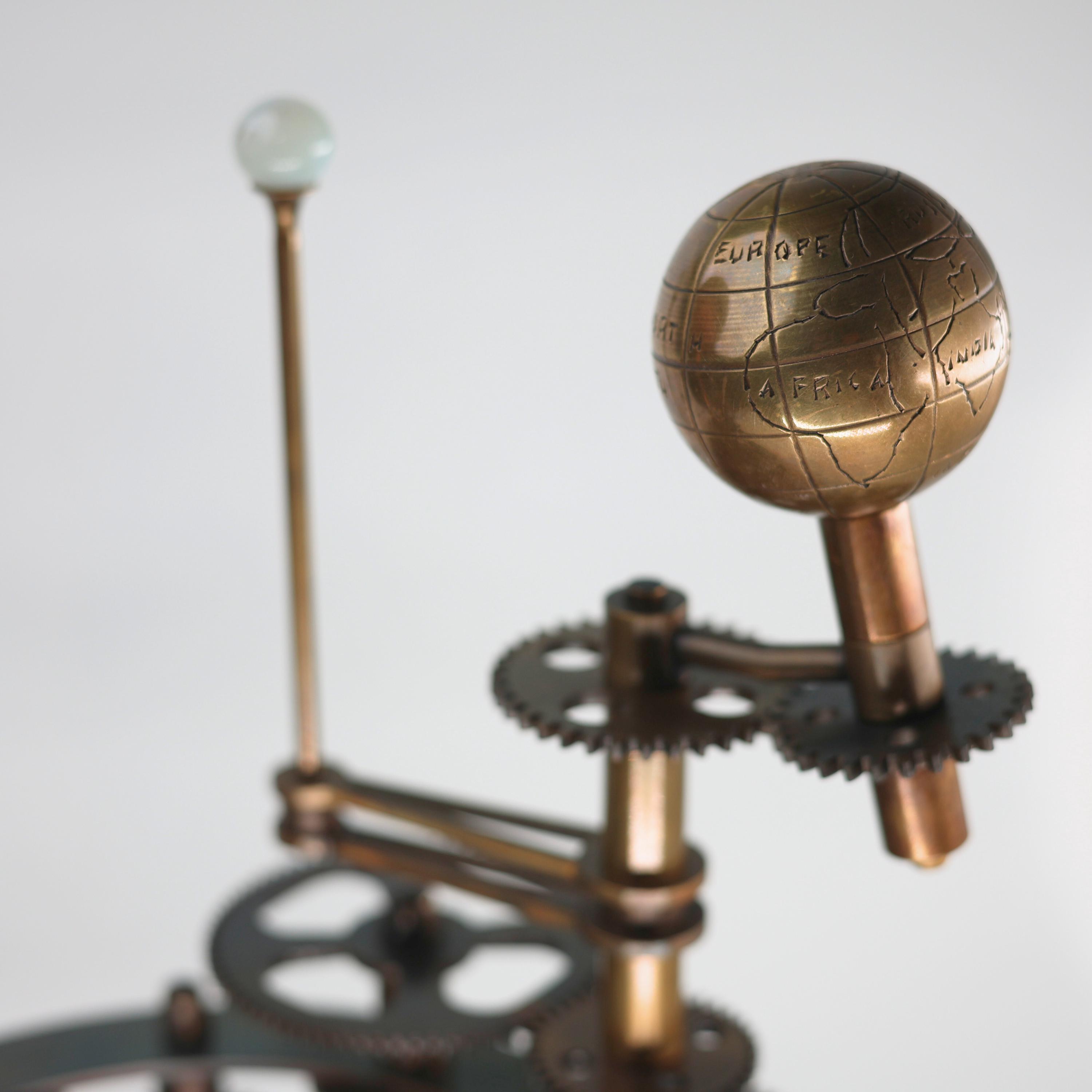 Functional Brass Solar System Orrery, Museum view 3