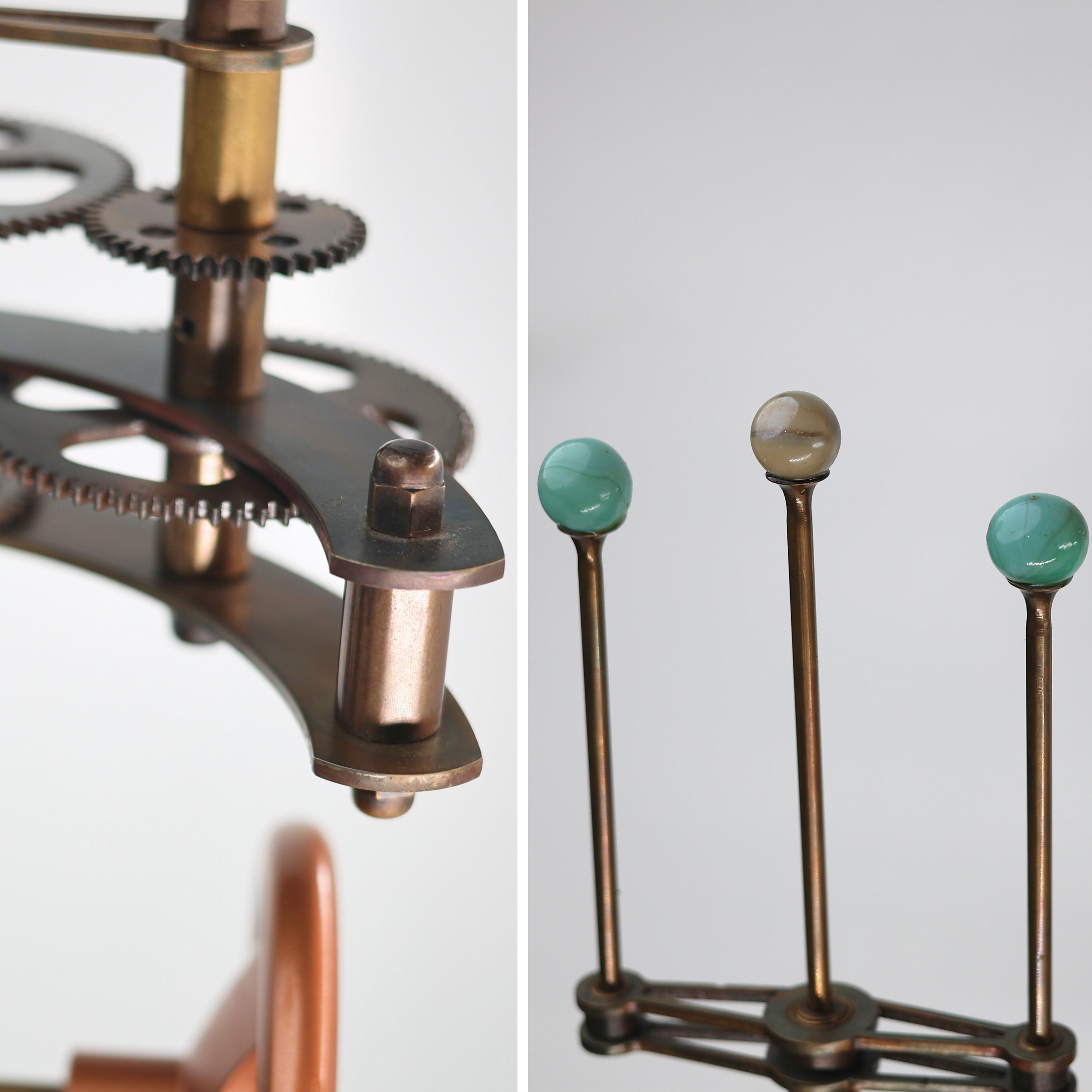 Functional Brass Solar System Orrery, Museum view 6
