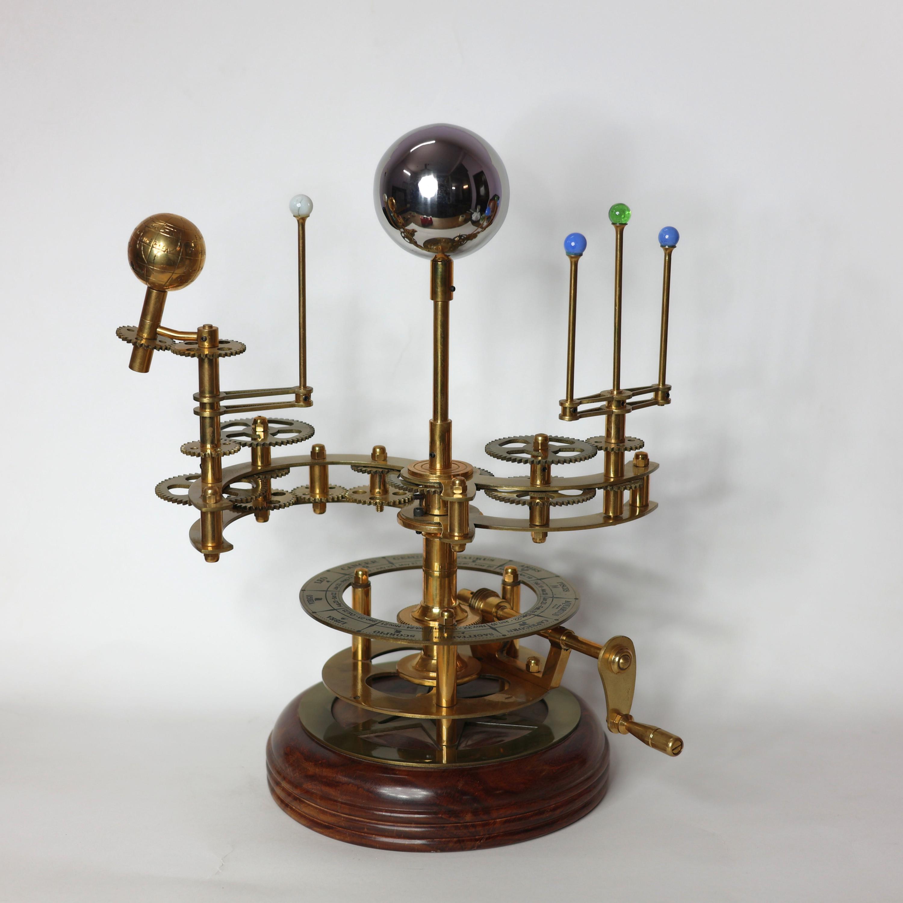 Brass Solar System Orrery, Museum Display view 2