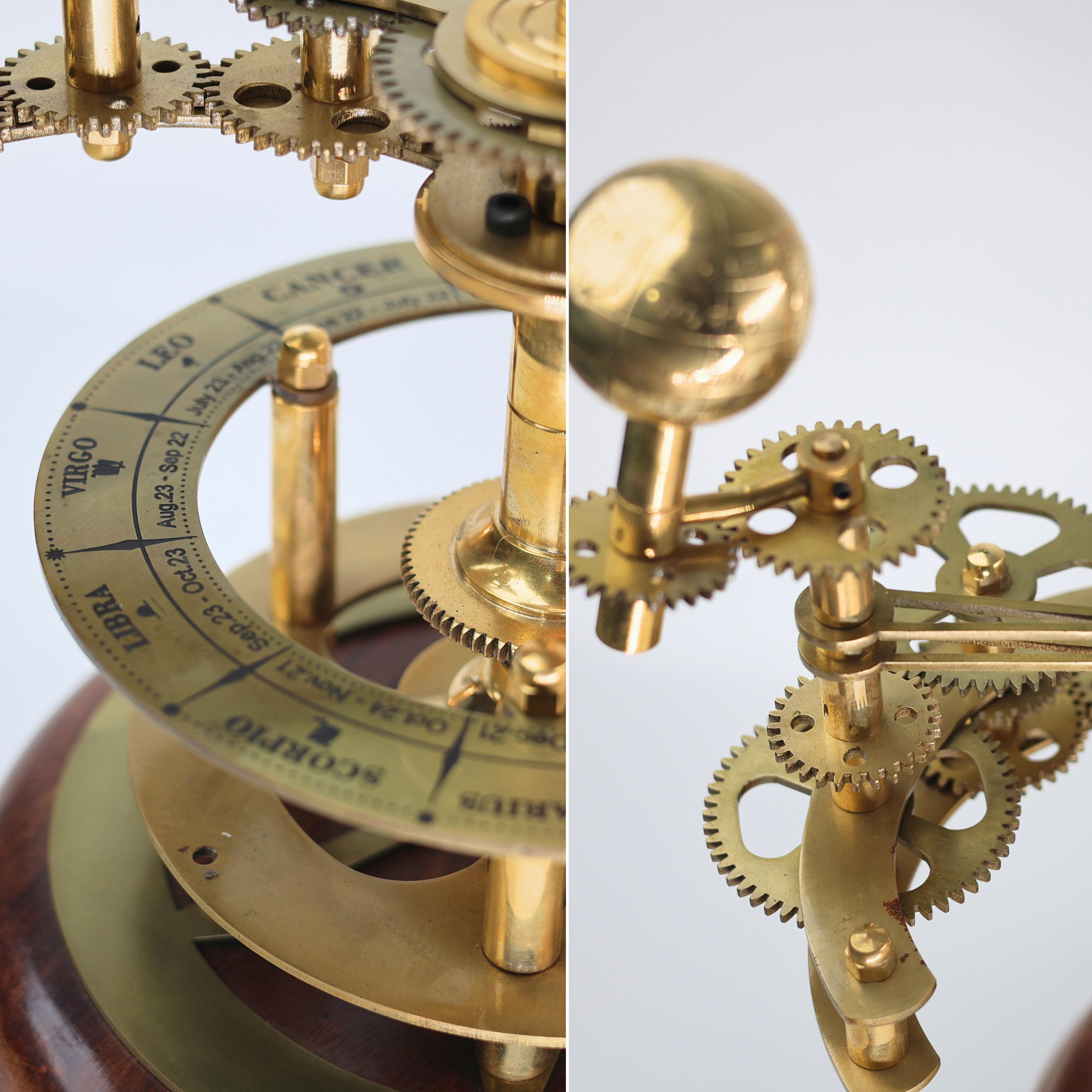 Brass Solar System Orrery, Museum Display view 3
