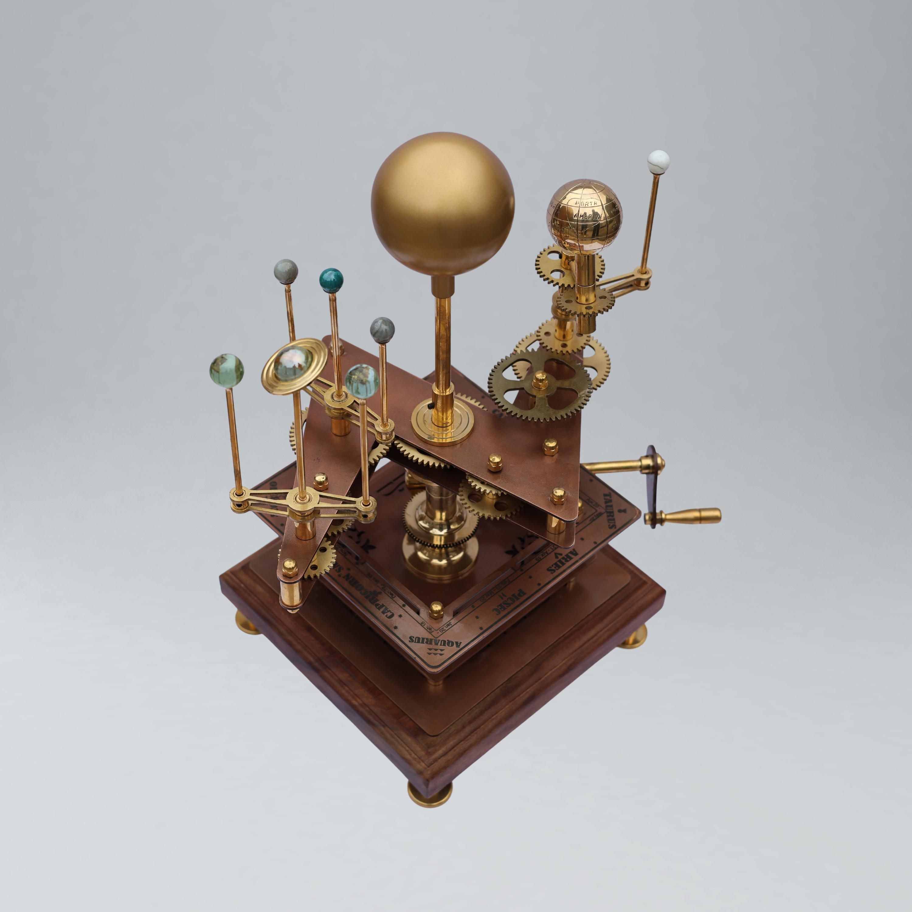 Brass Solar System Orrery, Museum Display view 4