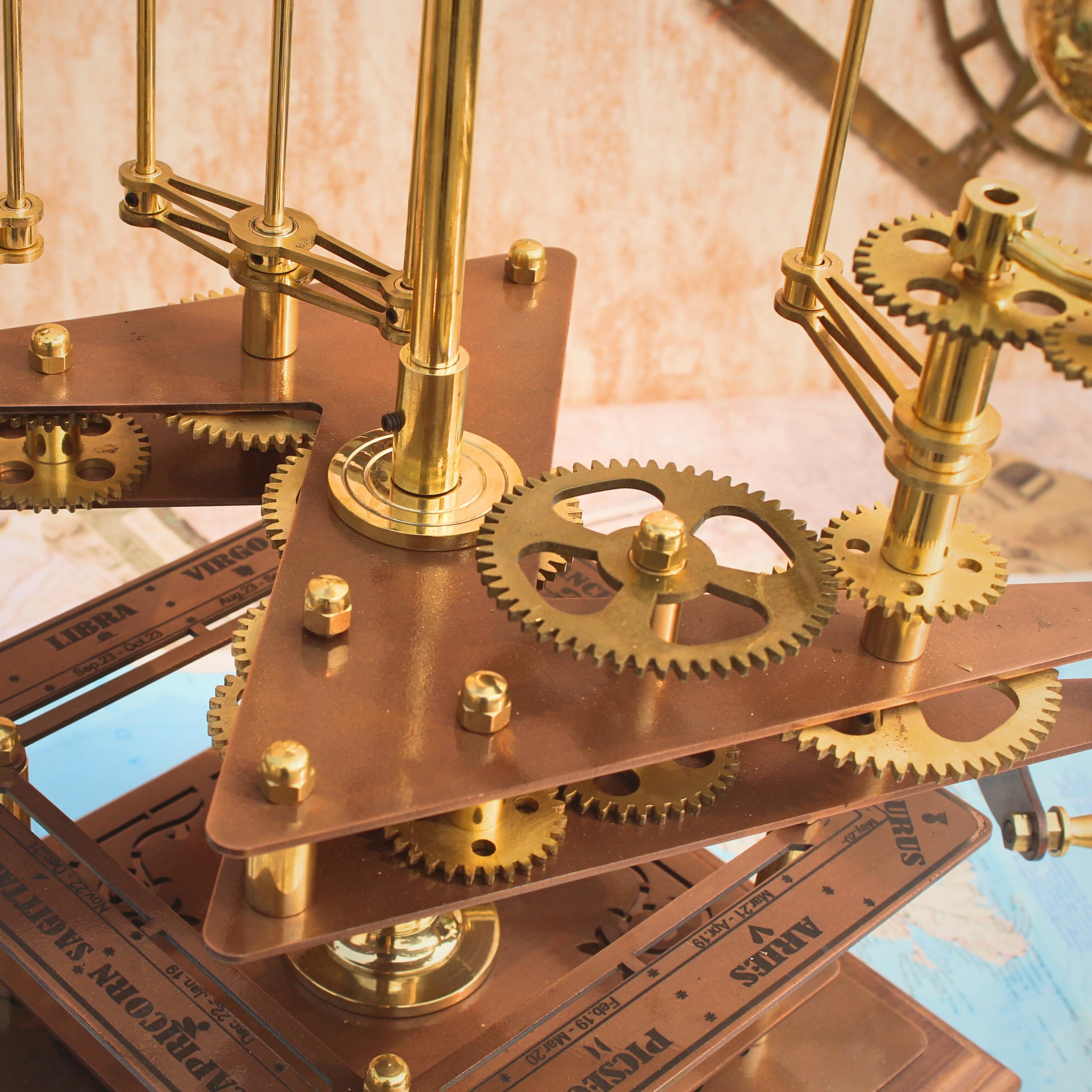 Brass Solar System Orrery, Museum Display view 6