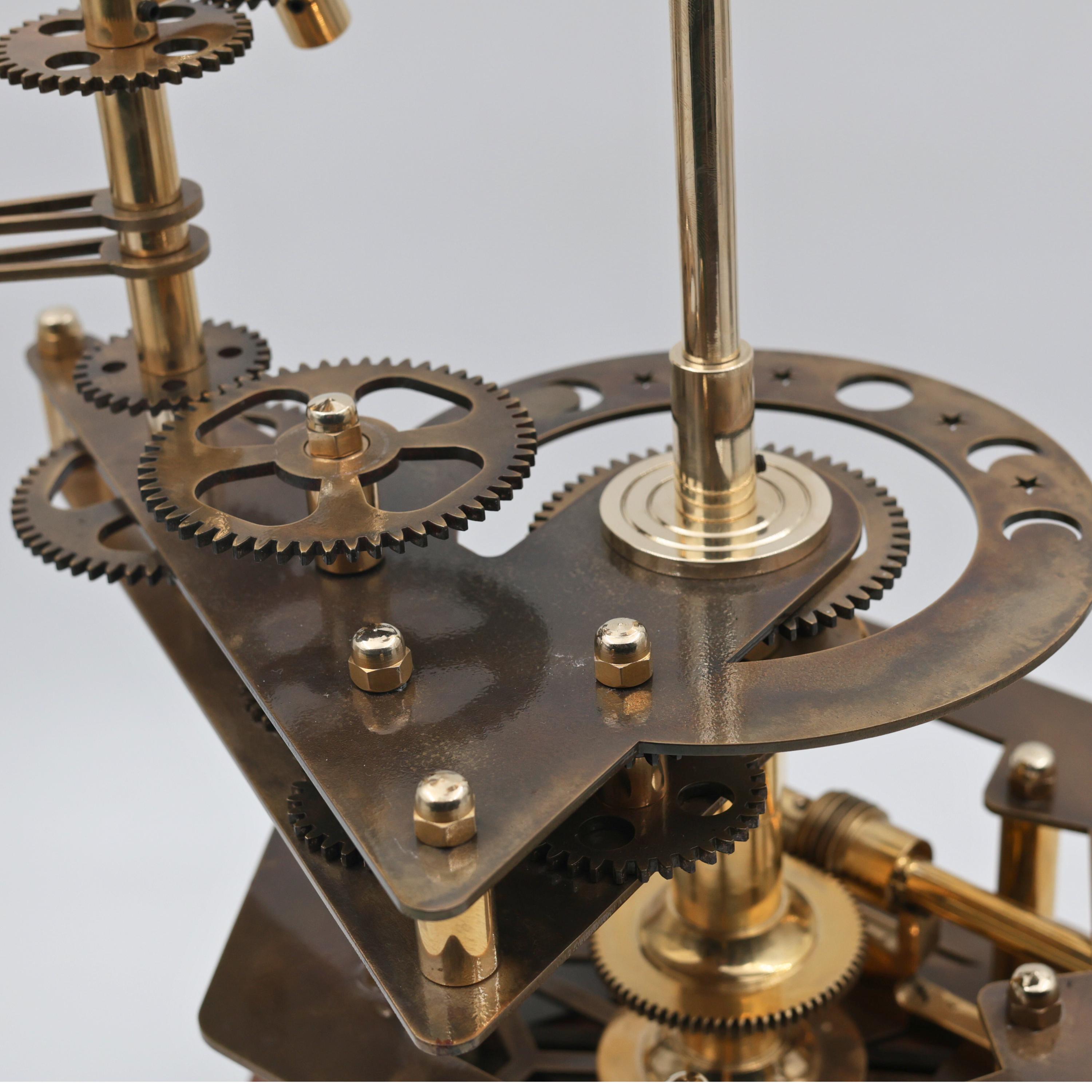 Vintage-Style Brass Solar System Orrery, Museum view 4