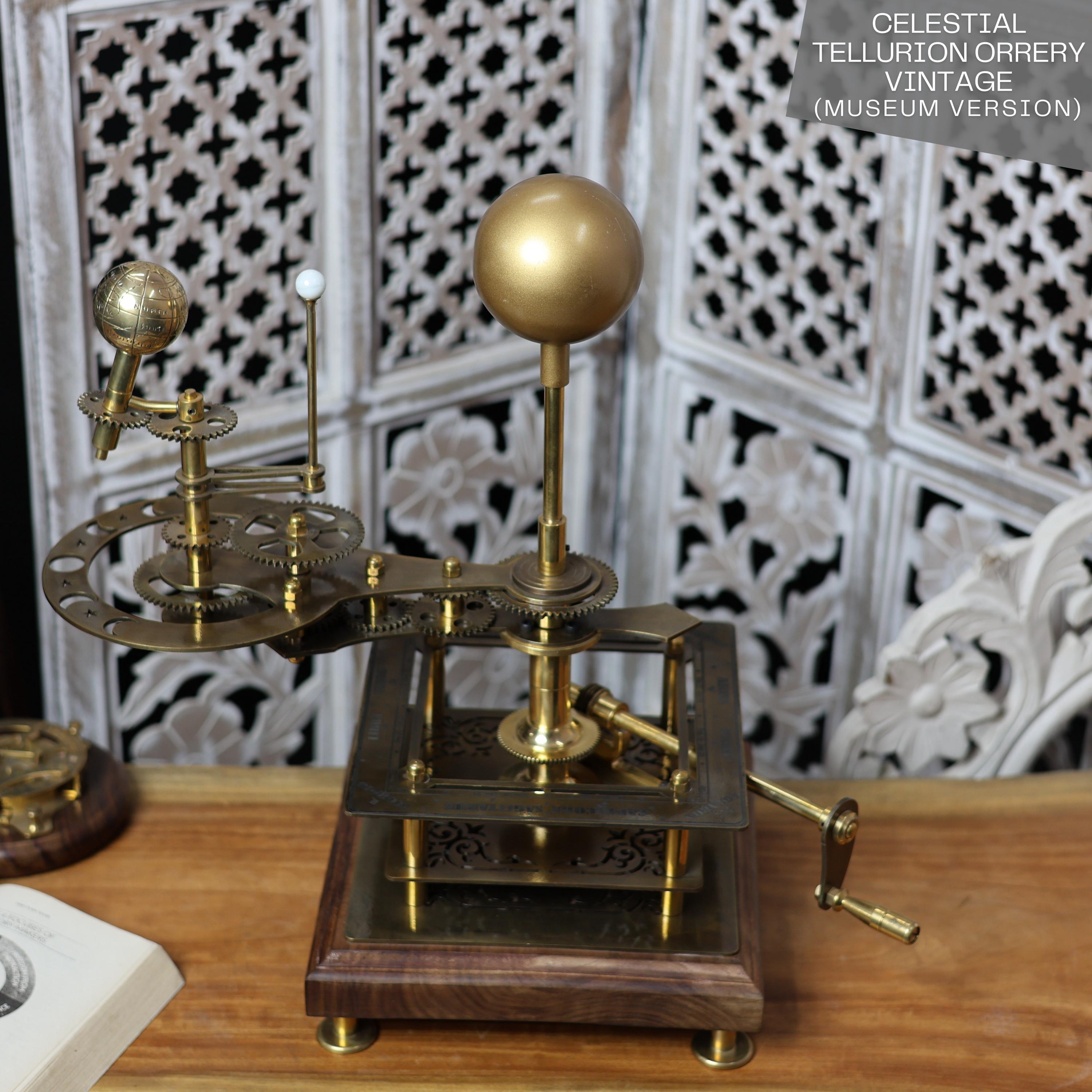 Brass Sun-Earth-Moon Tellurion, Museum Model view 3