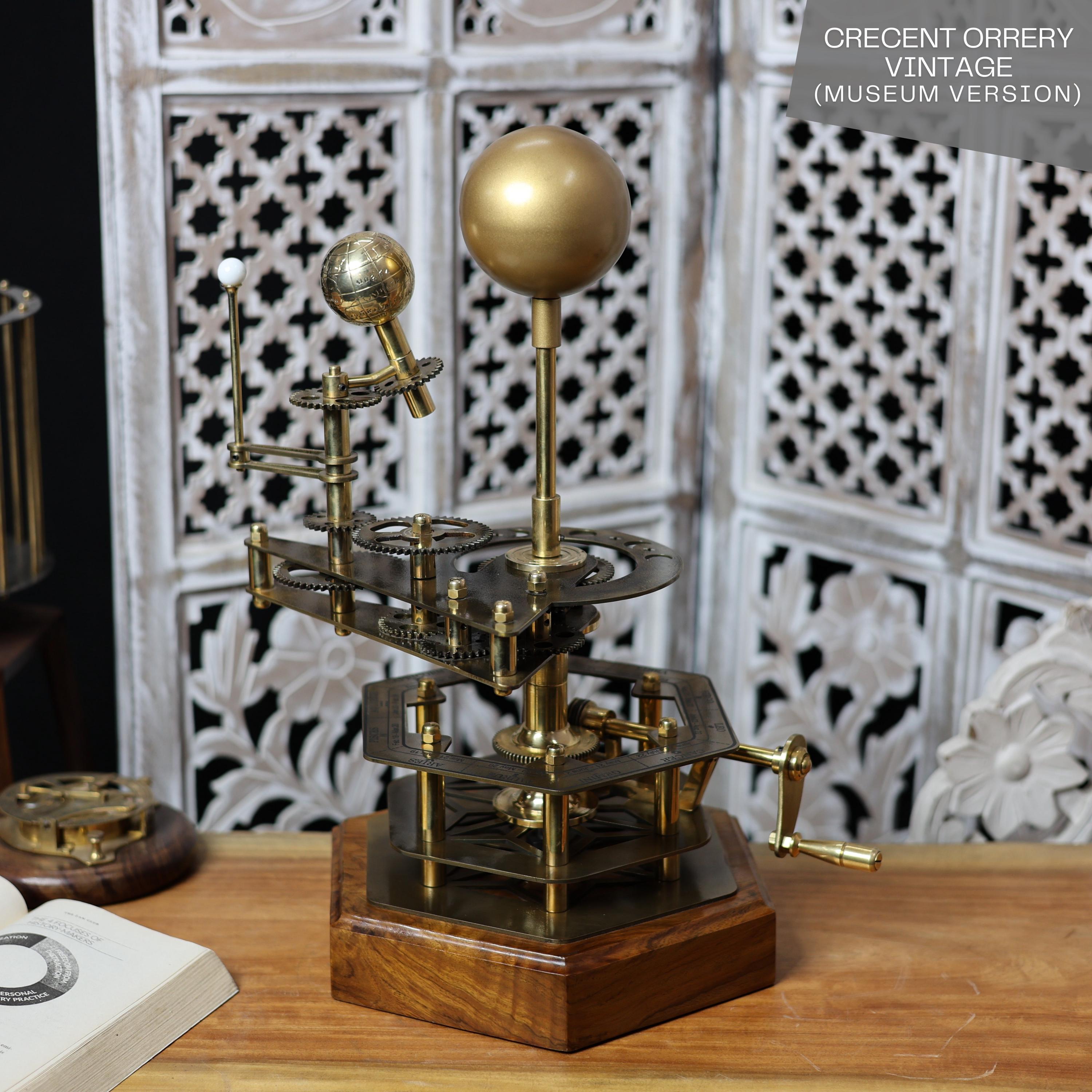 Functional Brass Solar System Orrery, Museum view 3